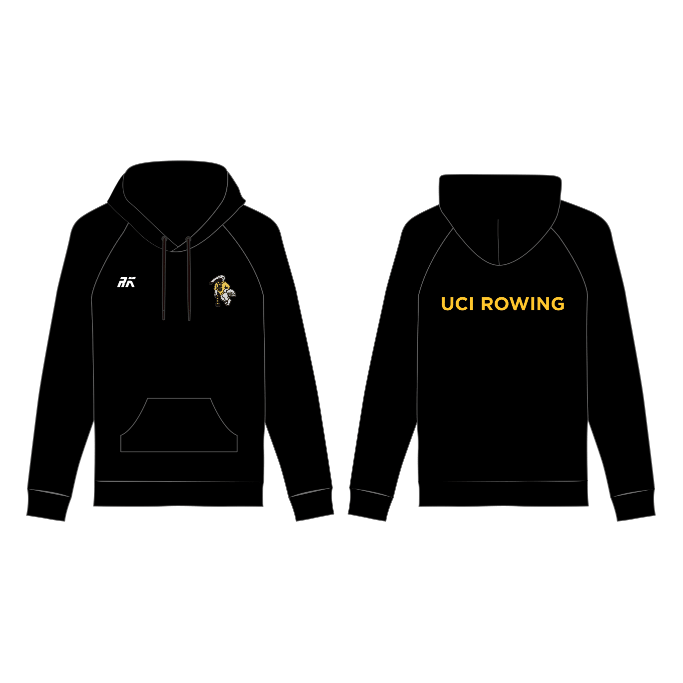 UCI Rowing Black Hoodie