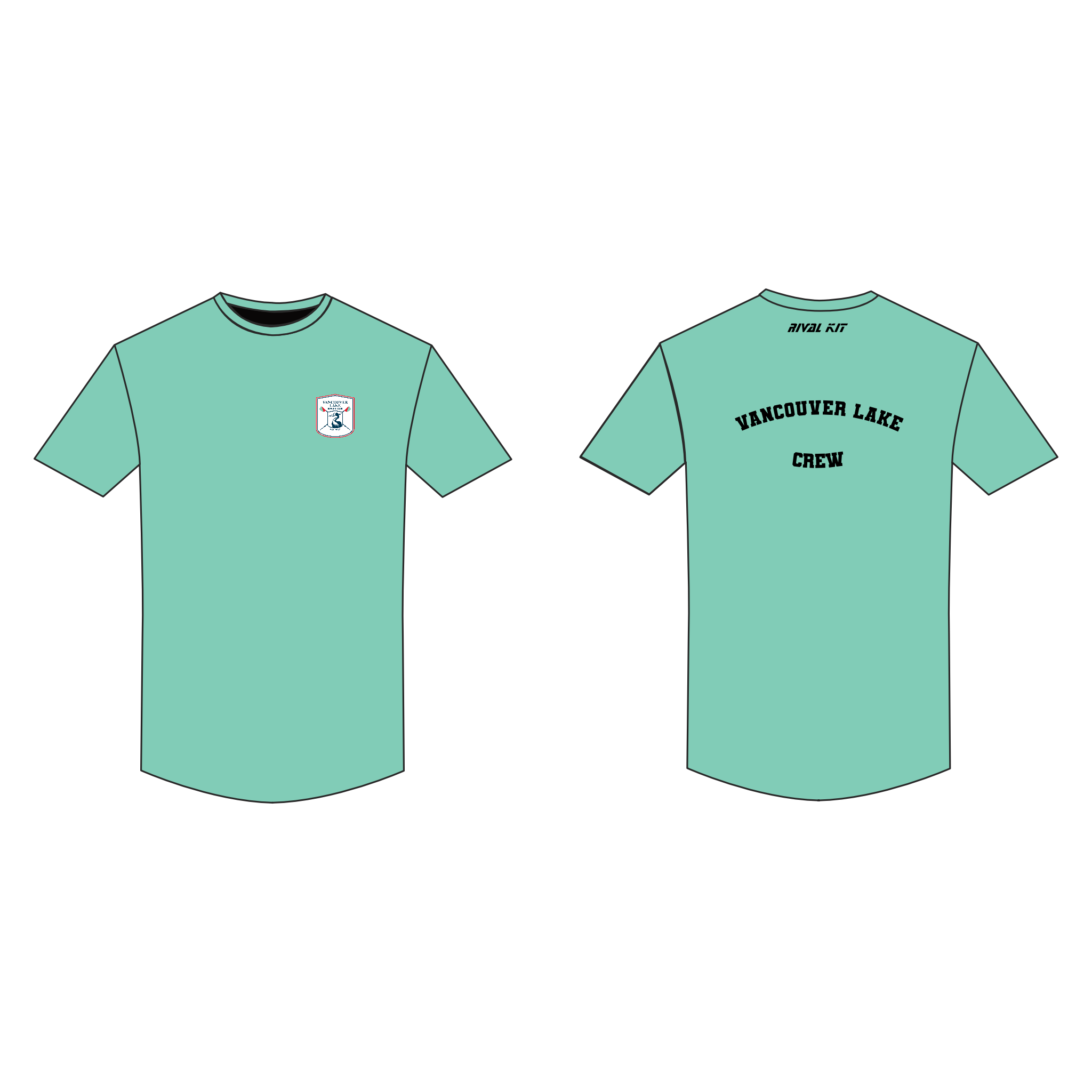 Vancouver Lake Rowing Club Short Sleeve Gym T-Shirt 3