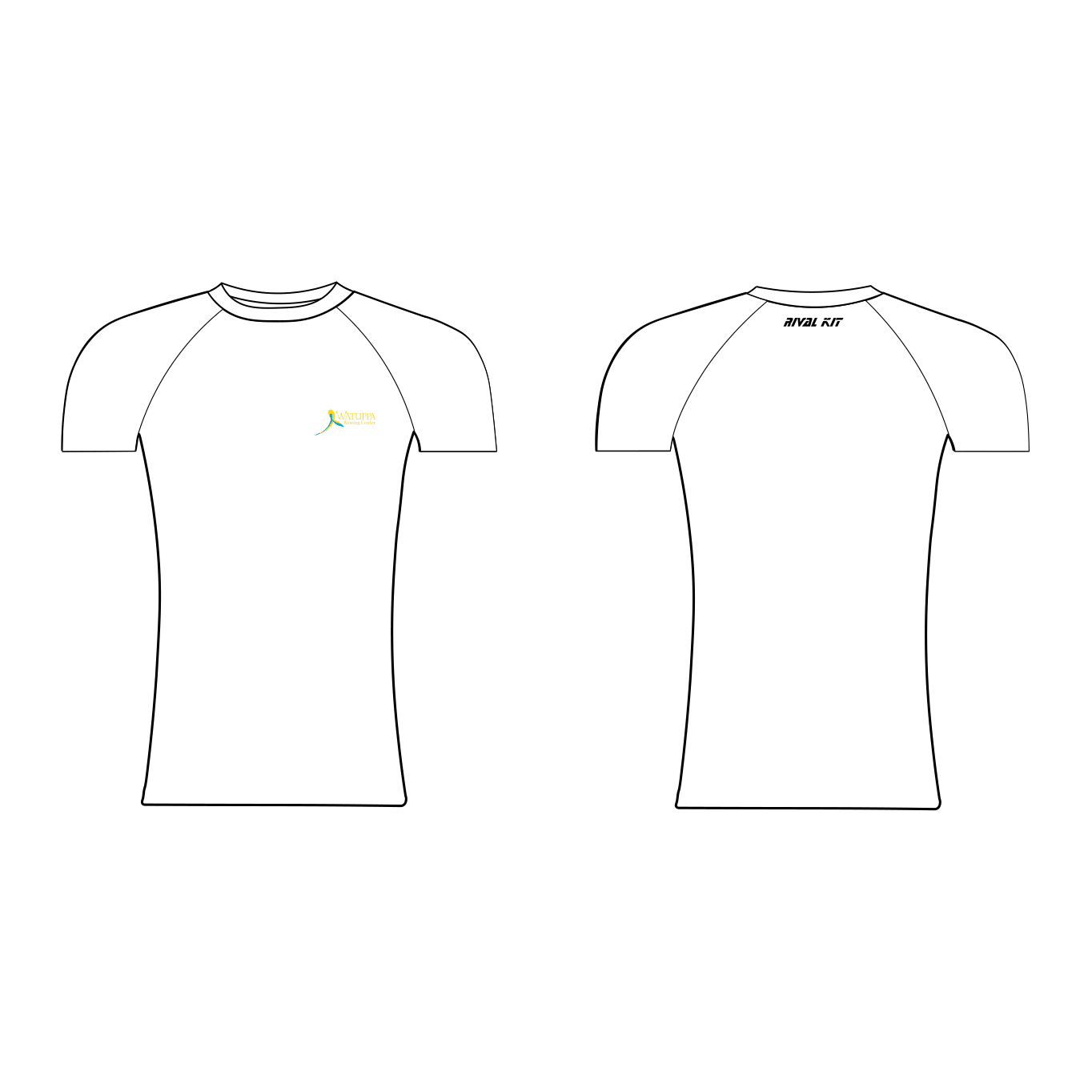 Watuppa Rowing Center White Short Sleeve Base-Layer