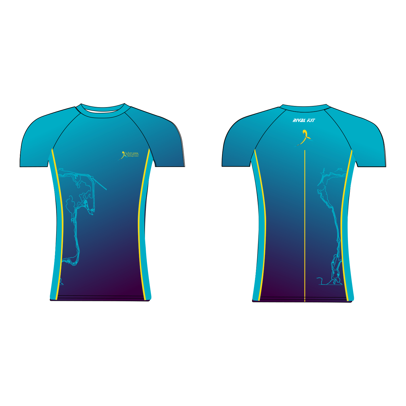 Watuppa Rowing Center Short Sleeve Base-Layer 3