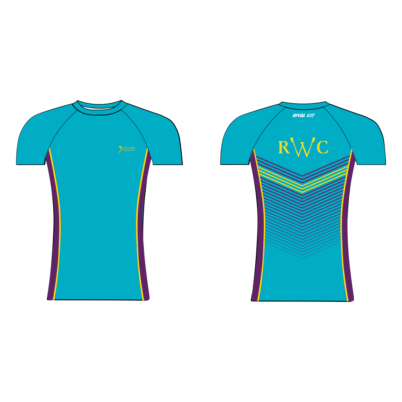 Watuppa Rowing Center Short Sleeve Base-Layer 1