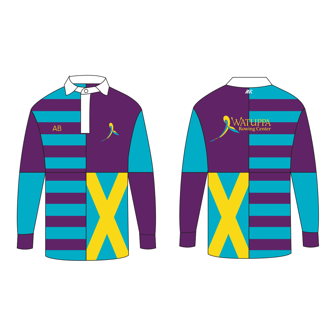 Watuppa Rowing Center Rugby Shirt 1