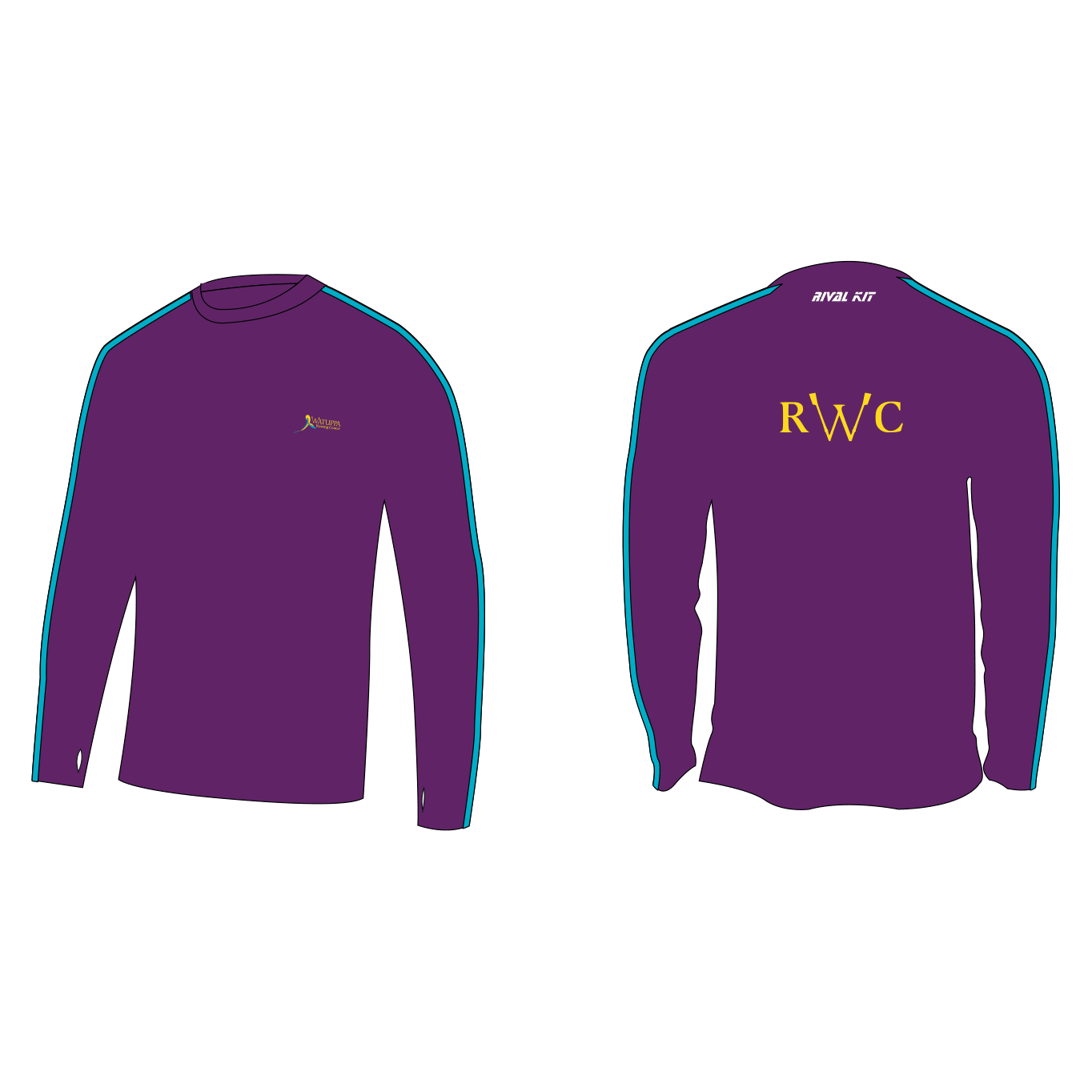 Watuppa Rowing Center Bespoke Long Sleeve Gym T-Shirt