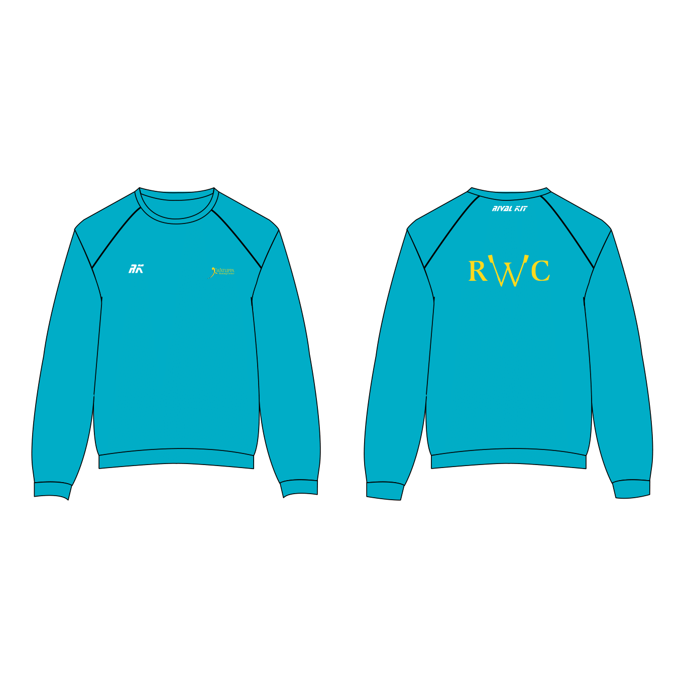 Watuppa Rowing Center Sweatshirt Teal