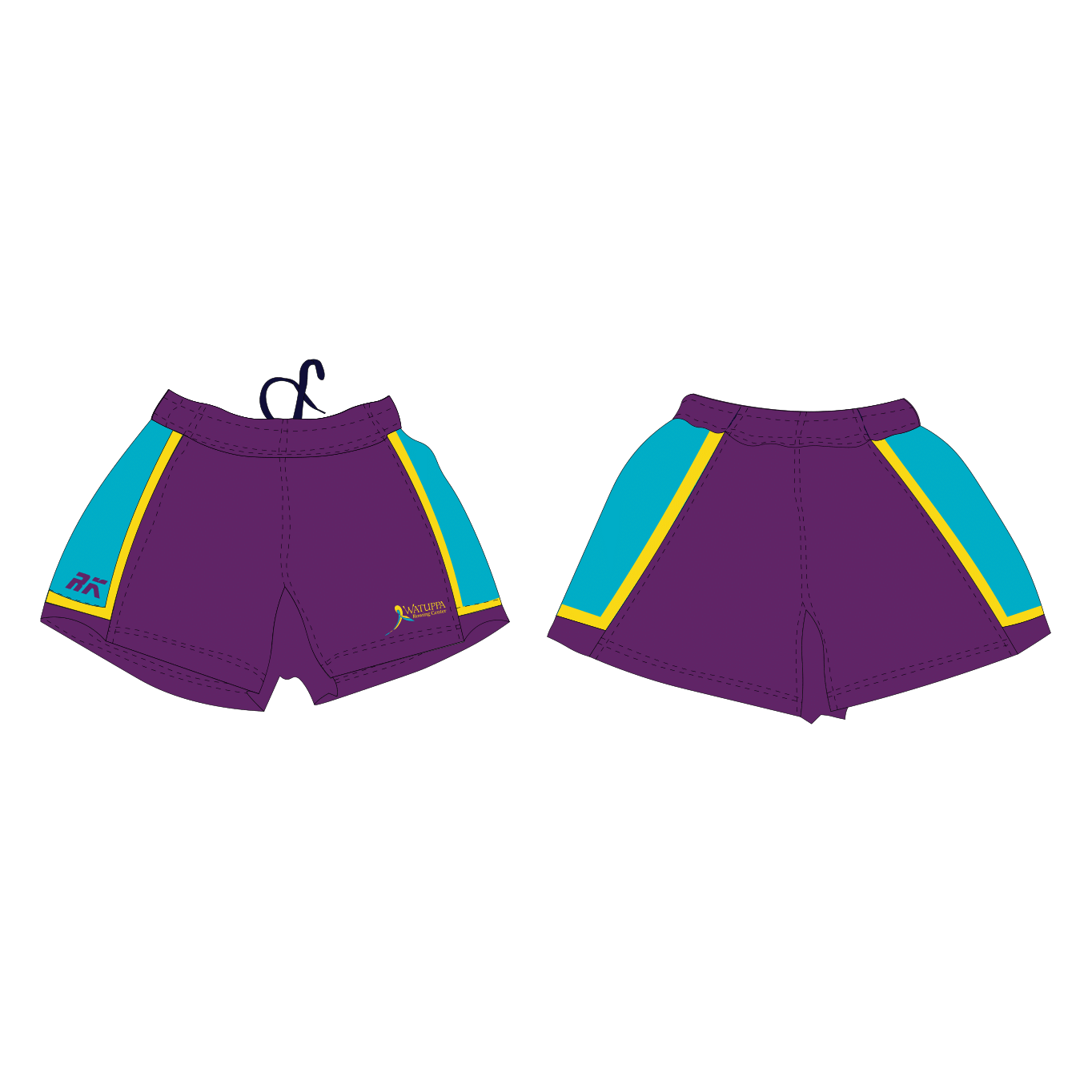 Watuppa Rowing Center Rugby Shorts 2
