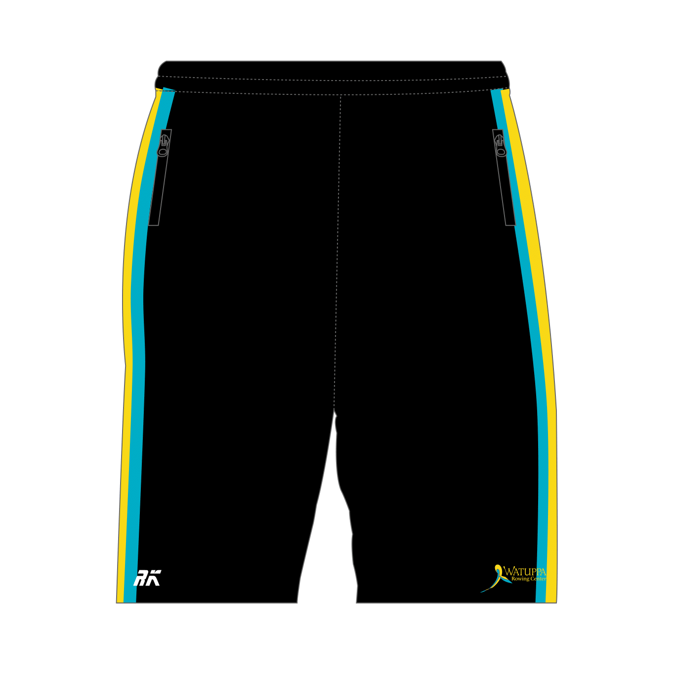 Watuppa Rowing Center Male Gym Shorts Black