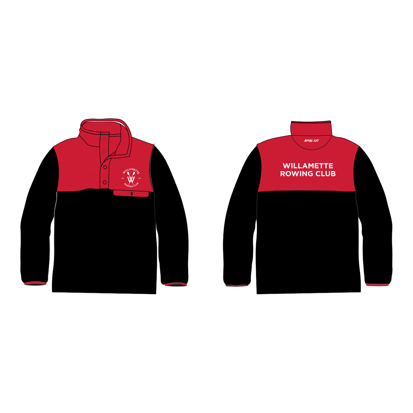 Willamette Rowing Club Rowing Pocket Fleece