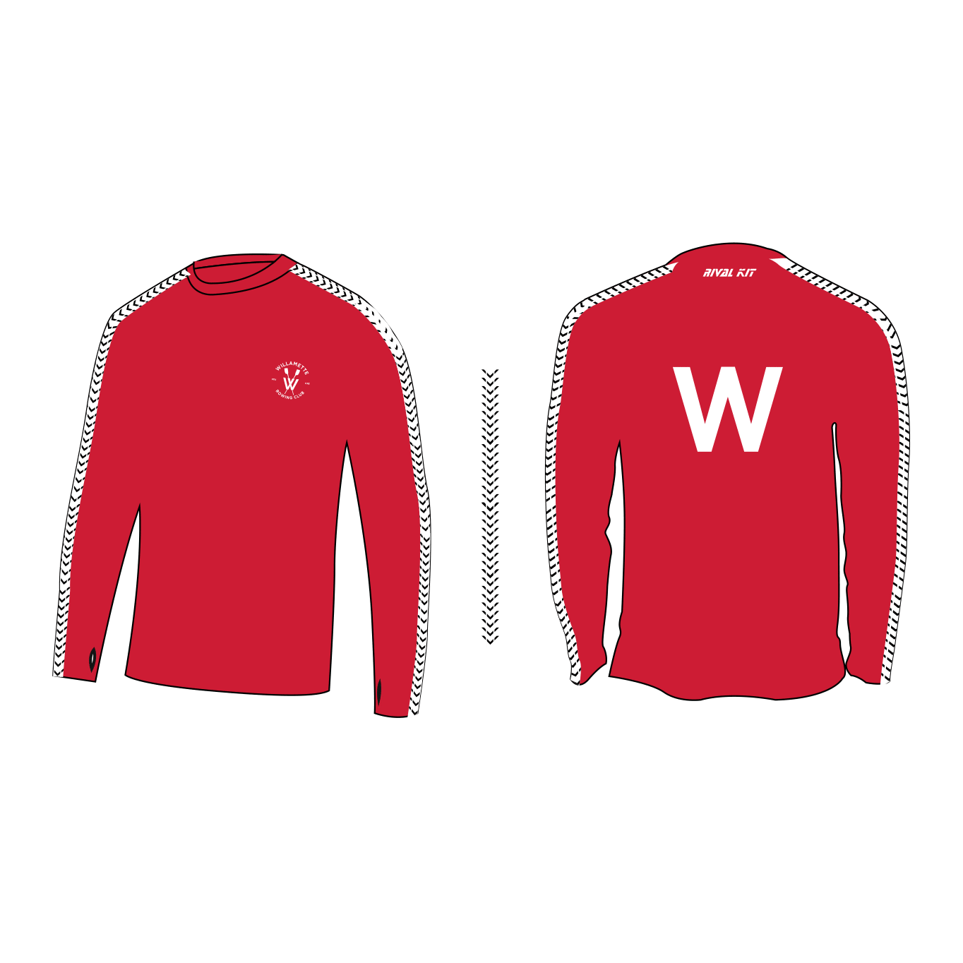 Willamette Rowing Club Bespoke Long Sleeve Gym T-Shirt
