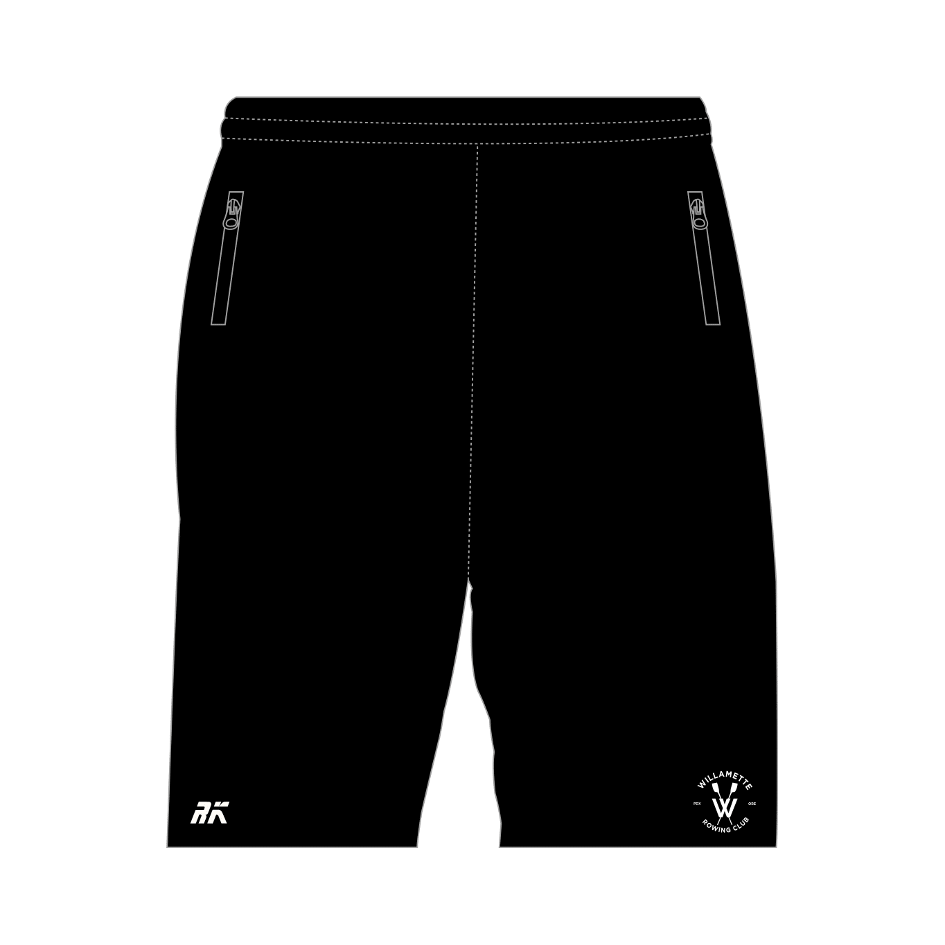 Willamette Rowing Club Male Gym Shorts