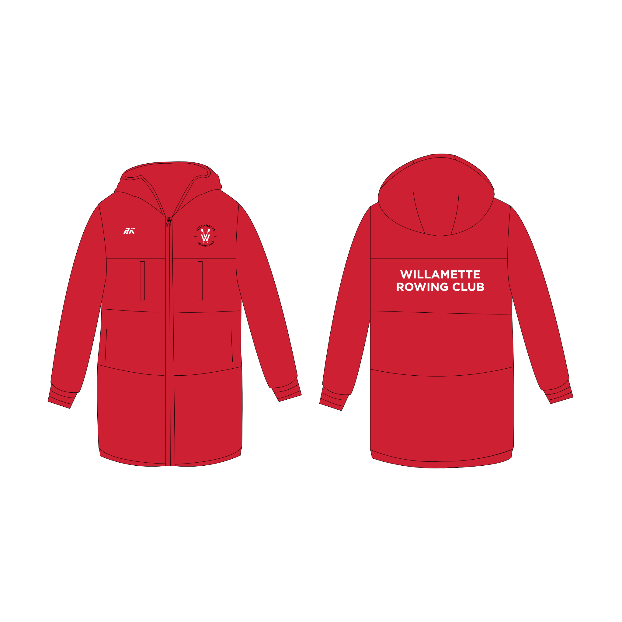 Willamette Rowing Club Stadium Jacket