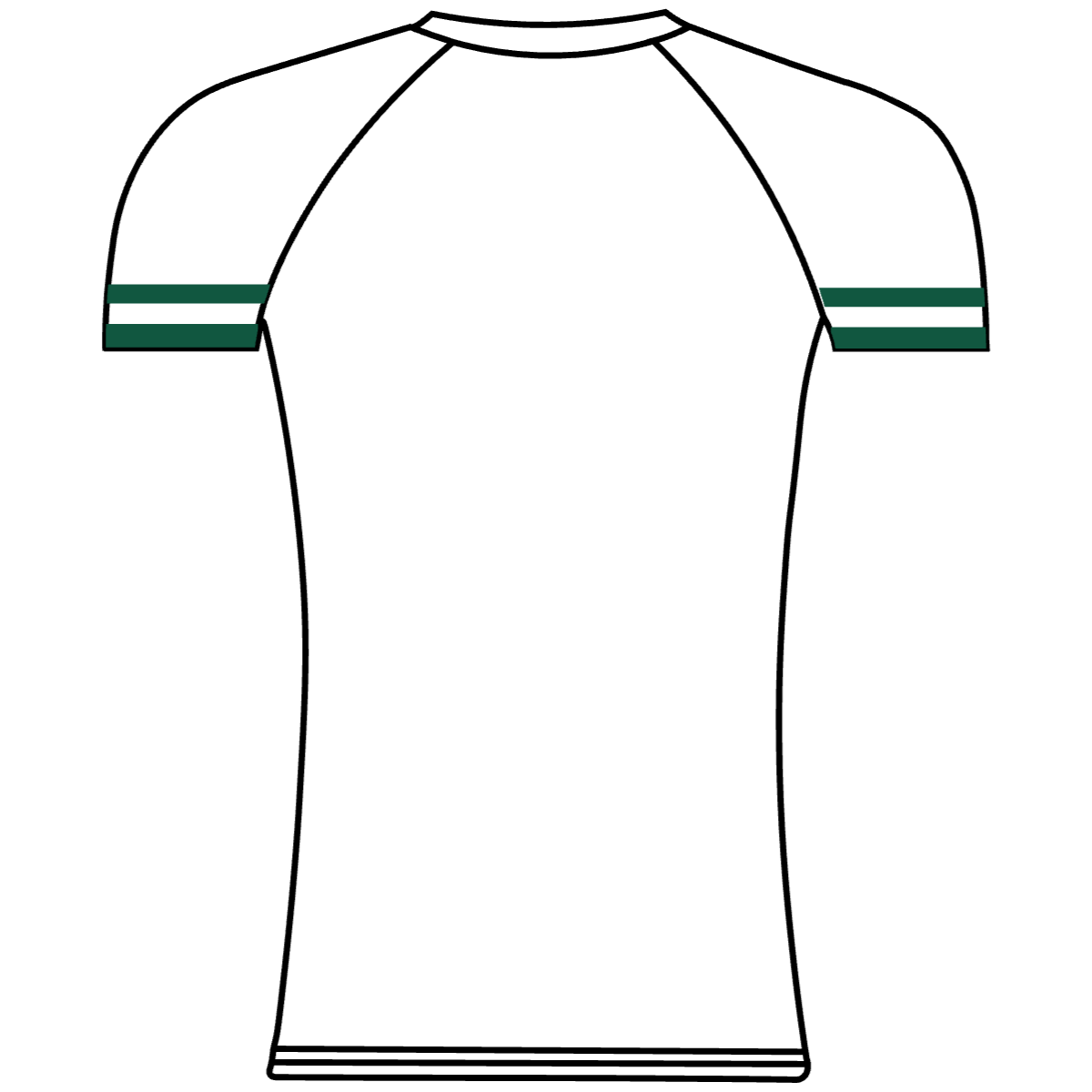 OAKLAND STROKES  Baselayer GREEN