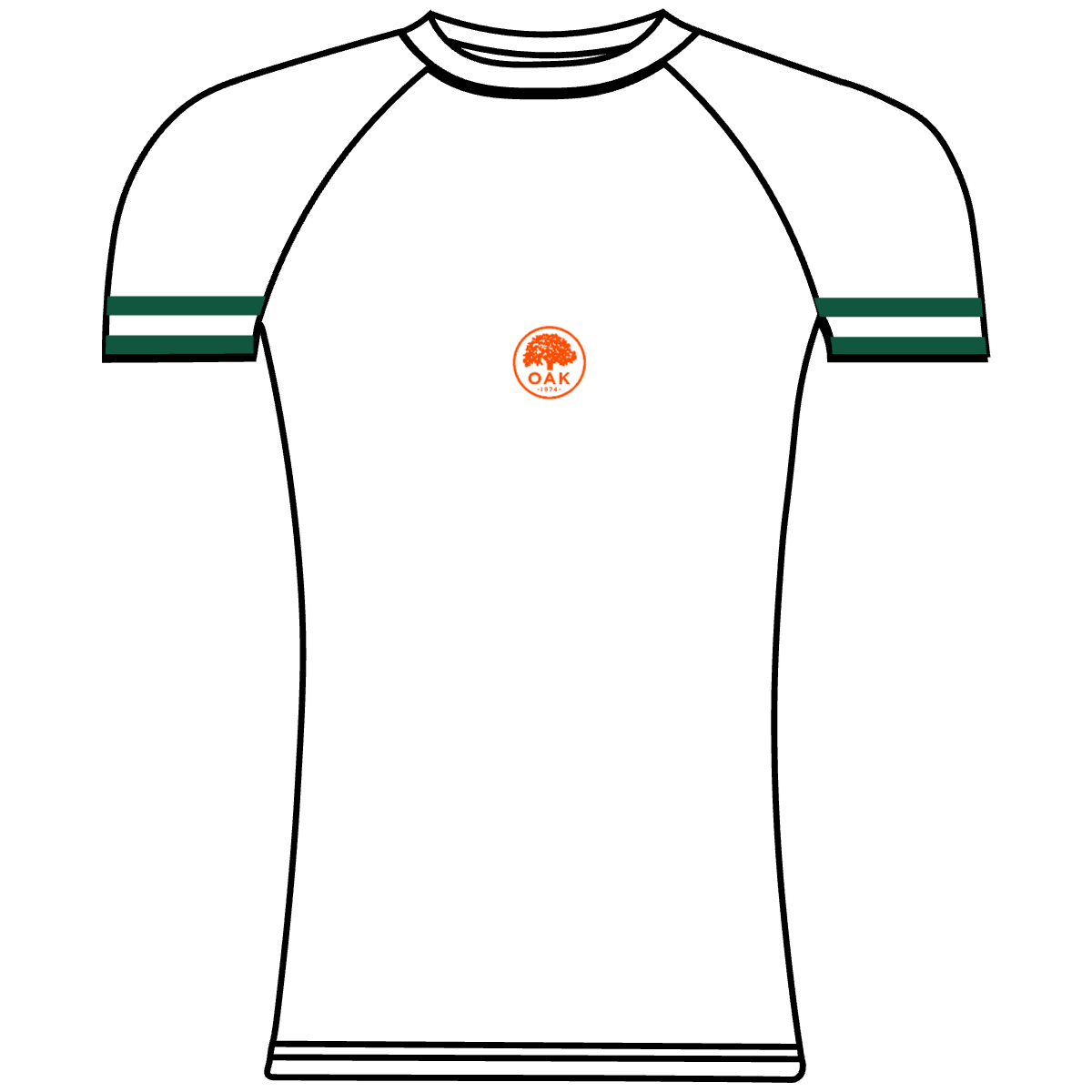 OAKLAND STROKES  Baselayer GREEN