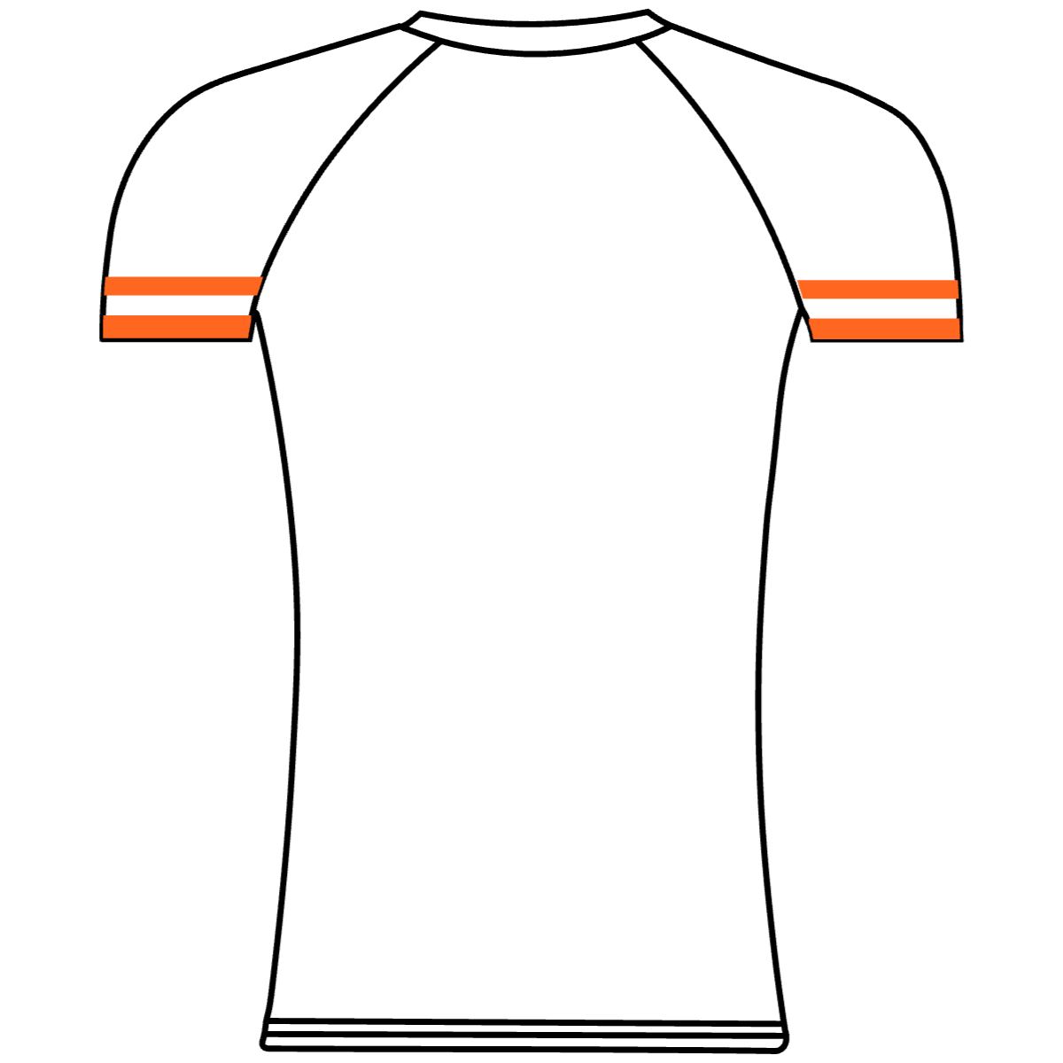 OAKLAND STROKES  Baselayer ORANGE