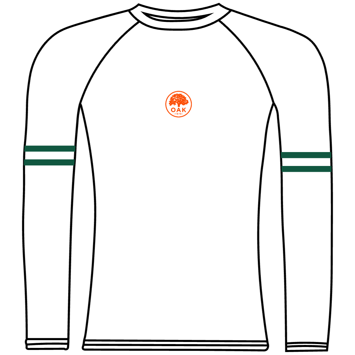 OAKLAND STROKES longsleeve Baselayer GREEN