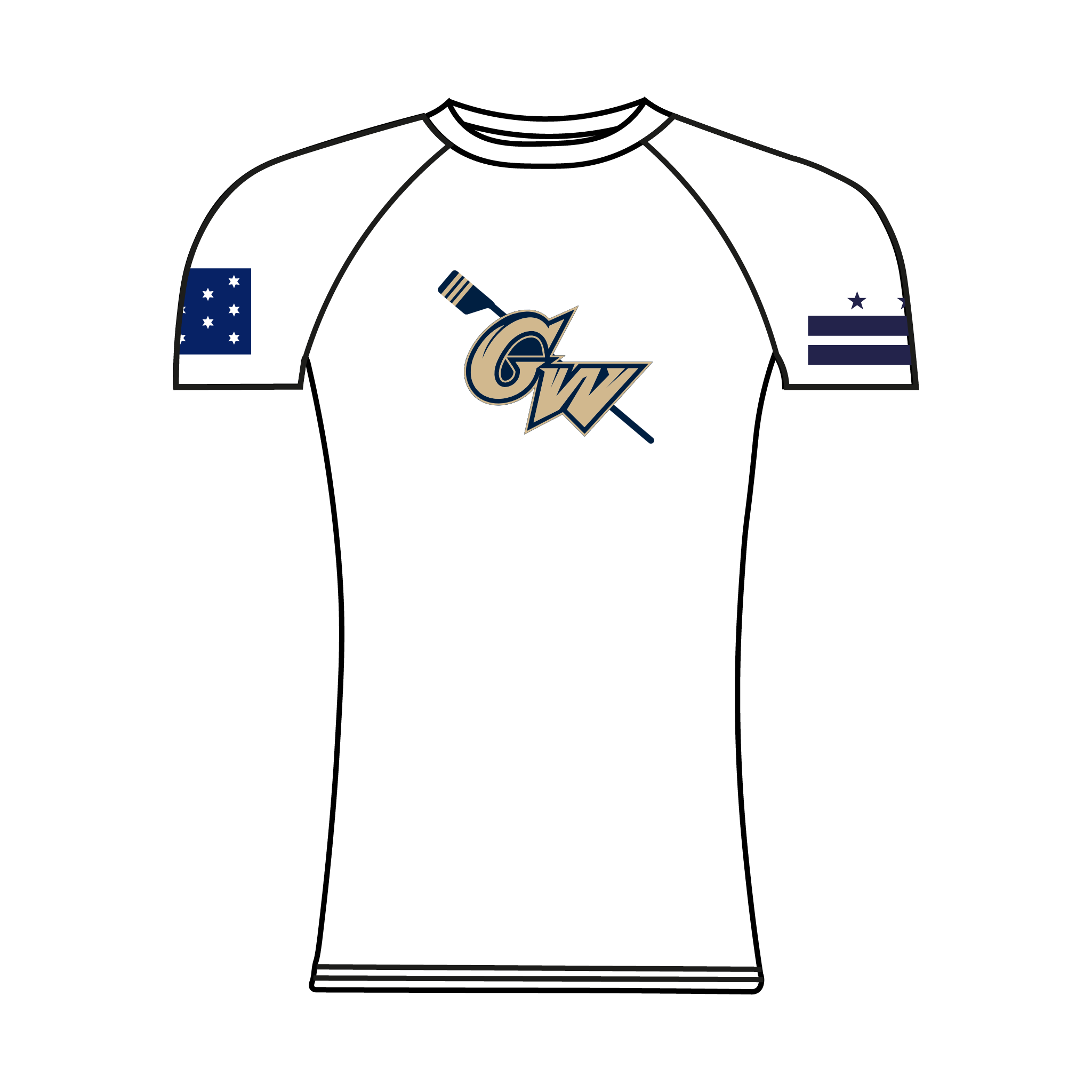 George Washington Men's Rowing Club Short Sleeve Baselayer 3