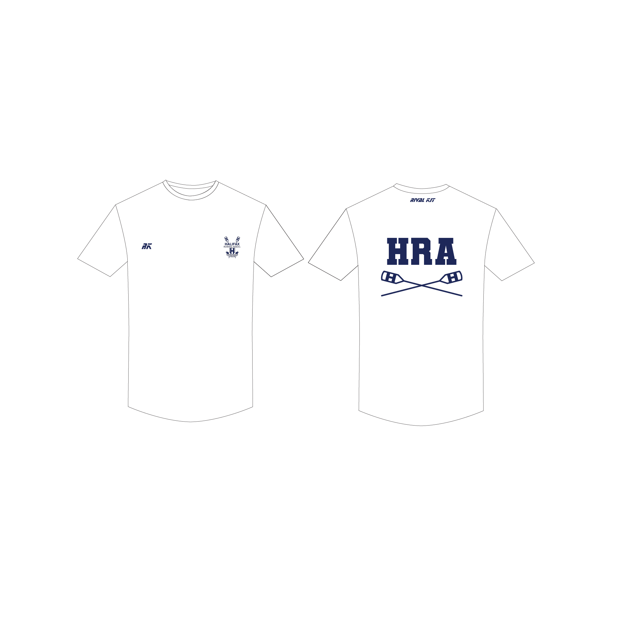 Halifax Rowing White Gym T-shirt