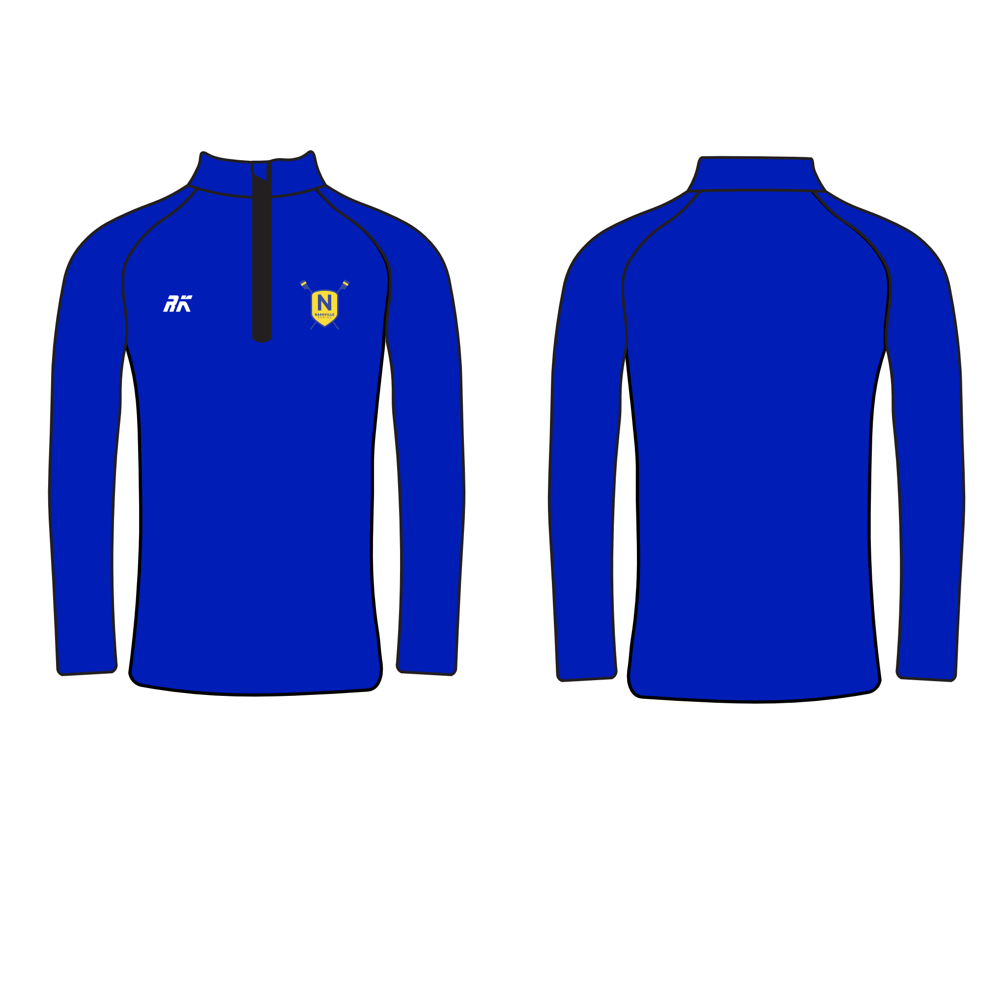 NASHVILLE ROWING Performance Q-Zip