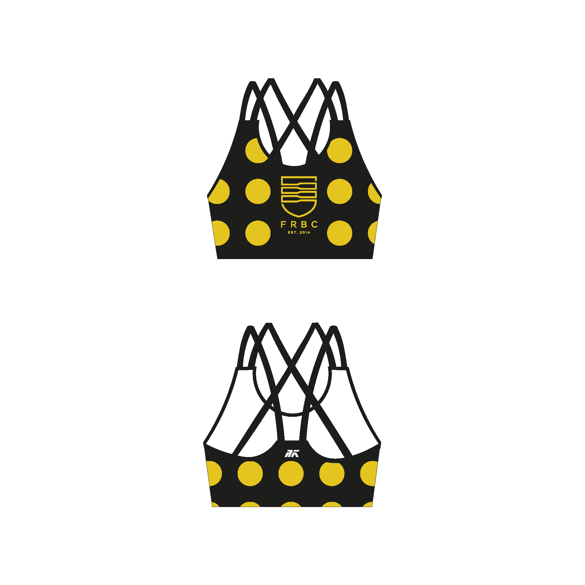 Fulham Reach Boat Club Sports Bra Design 2