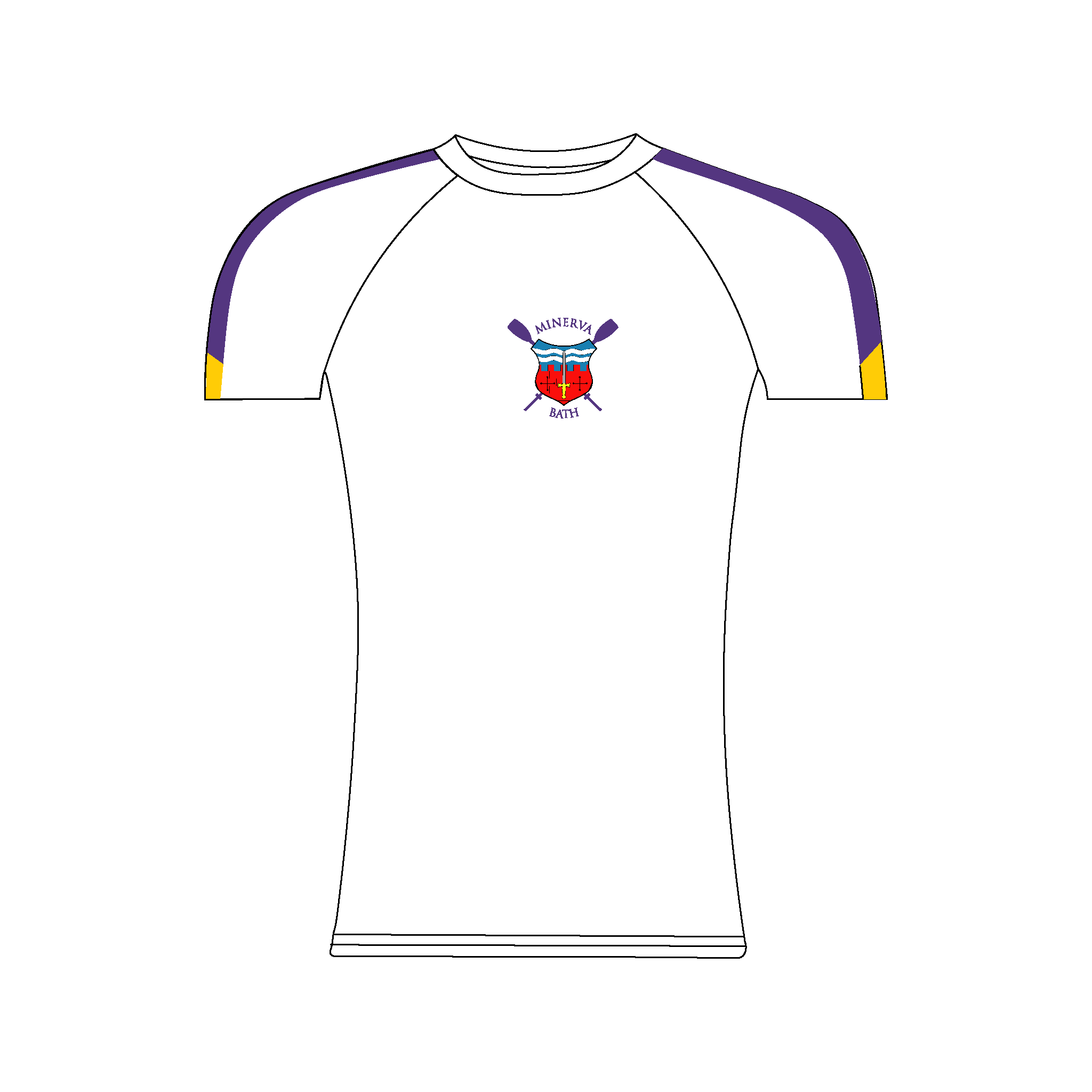 Minerva Bath RC White Short Sleeve Base-Layer