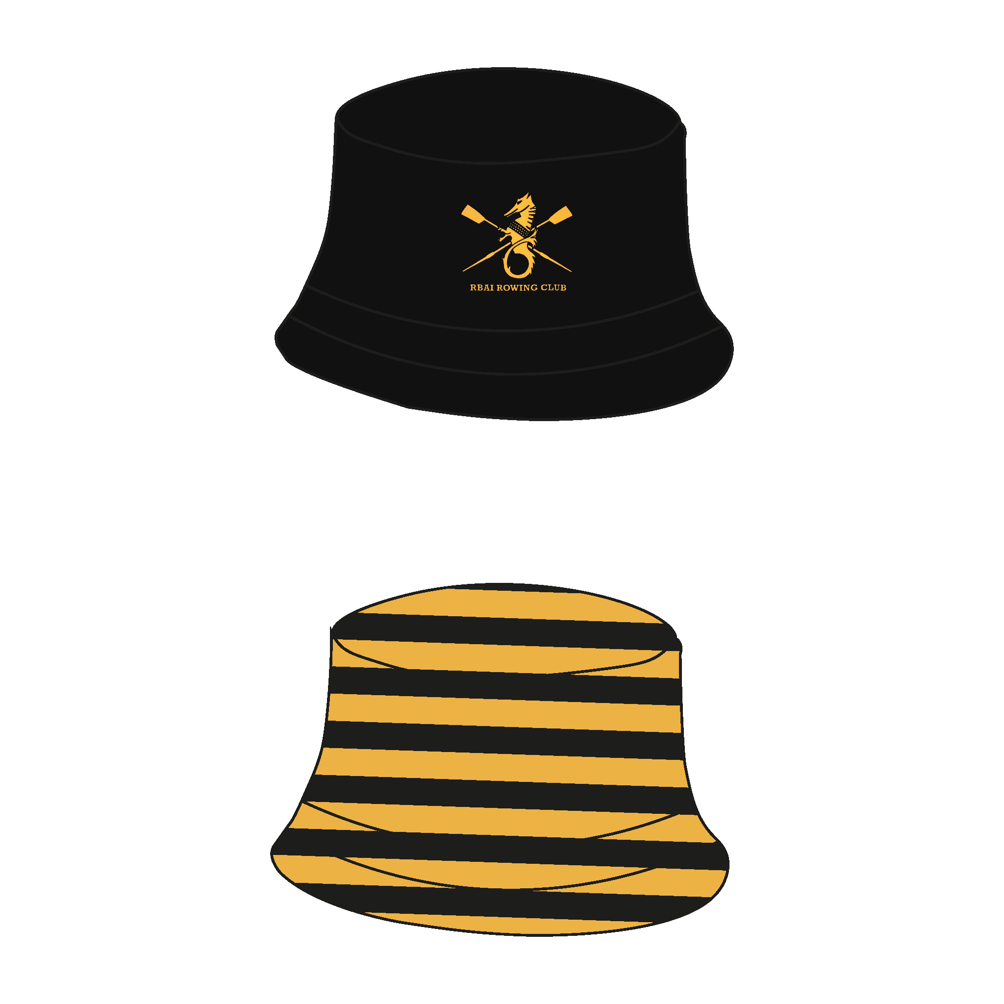 RBAI Rowing Club Reversible Bucket Hat