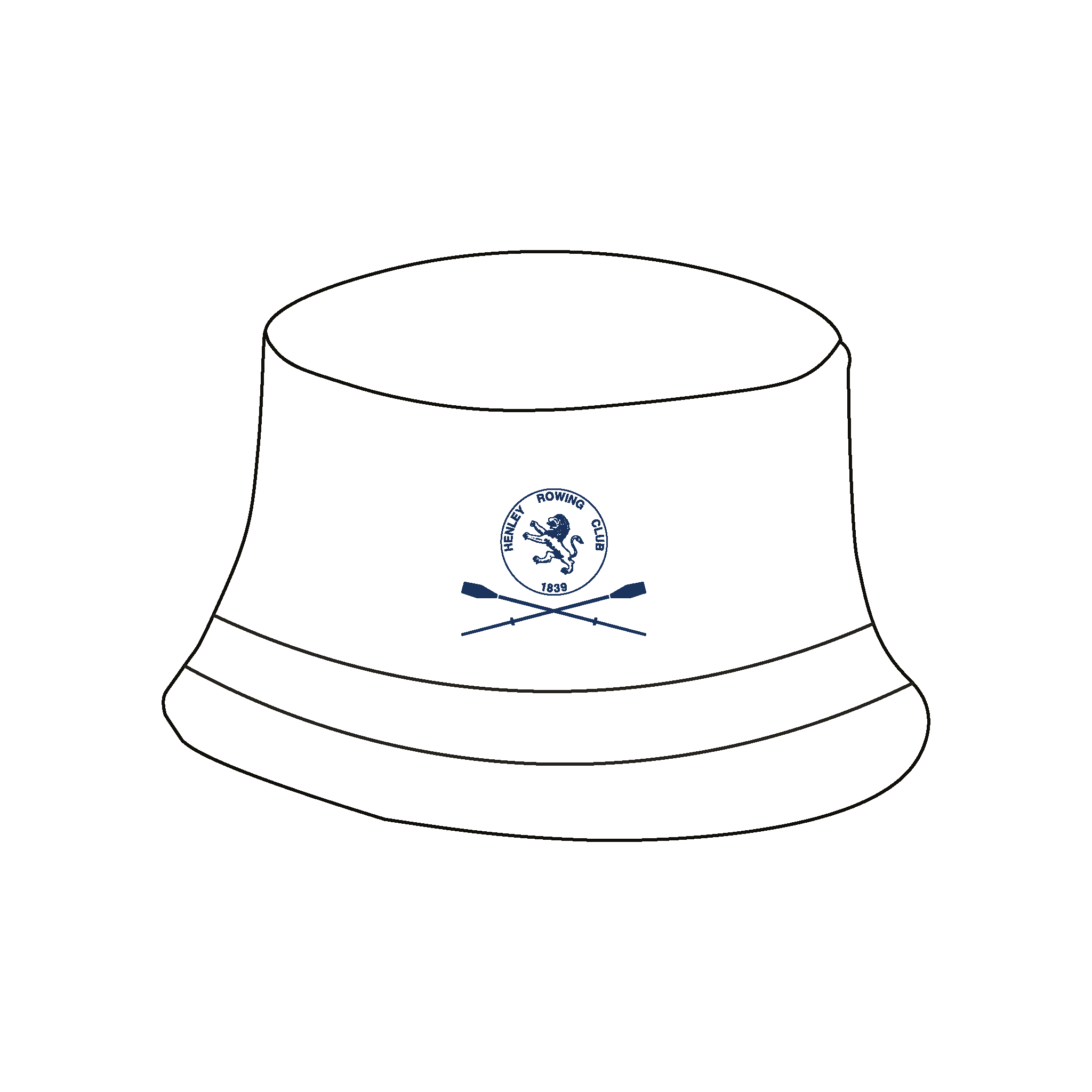 Henley Rowing Club Reversible Bucket Hat