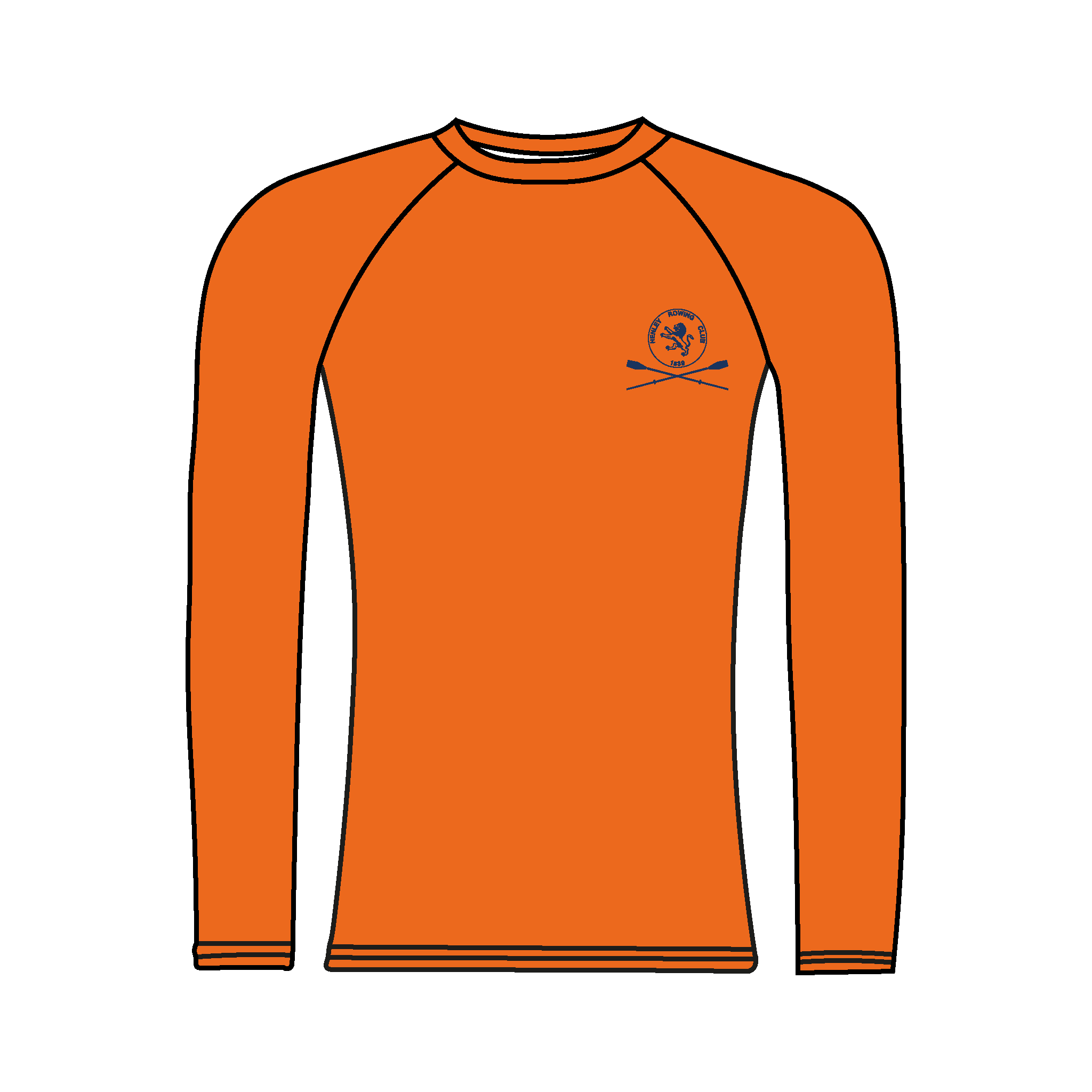 Henley Rowing Club Hi-Vis Long Sleeve Base Layer
