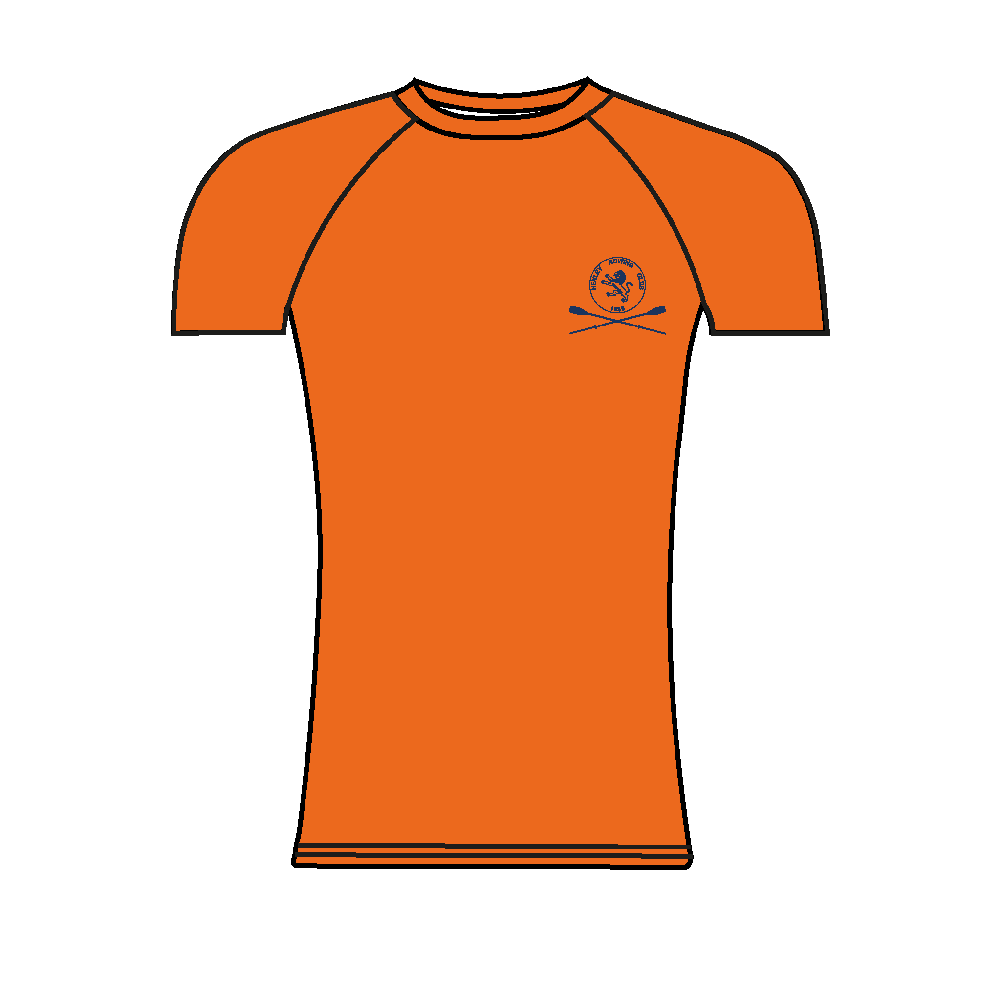 Henley Rowing Club Hi-Vis Short Sleeve Base Layer