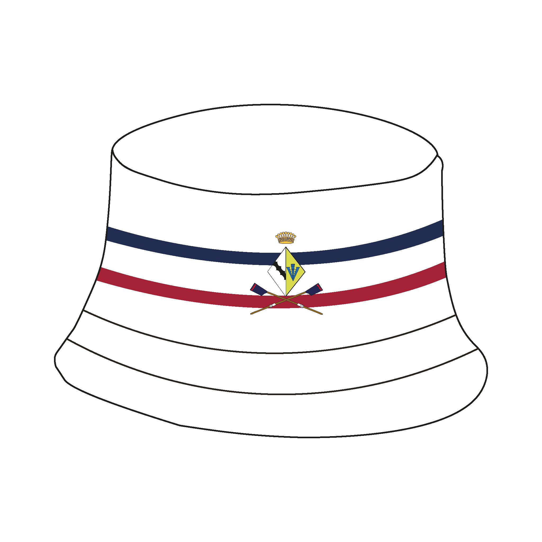 Sidney Sussex College BC Reversible Bucket Hat 2