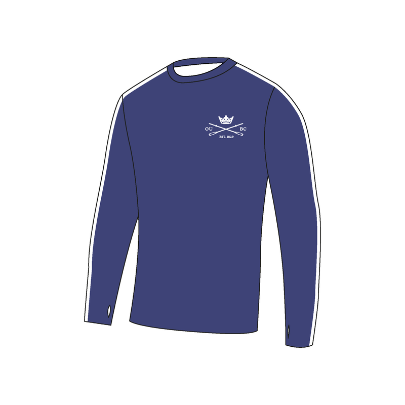 Oxford University Men's Boat Club Navy Long Sleeve Gym T-Shirt