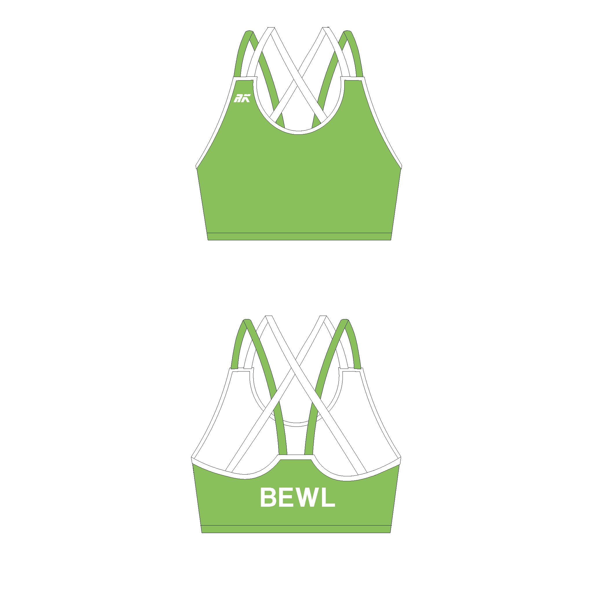 Bewl Bridge RC Training Strappy Sports Bra 2