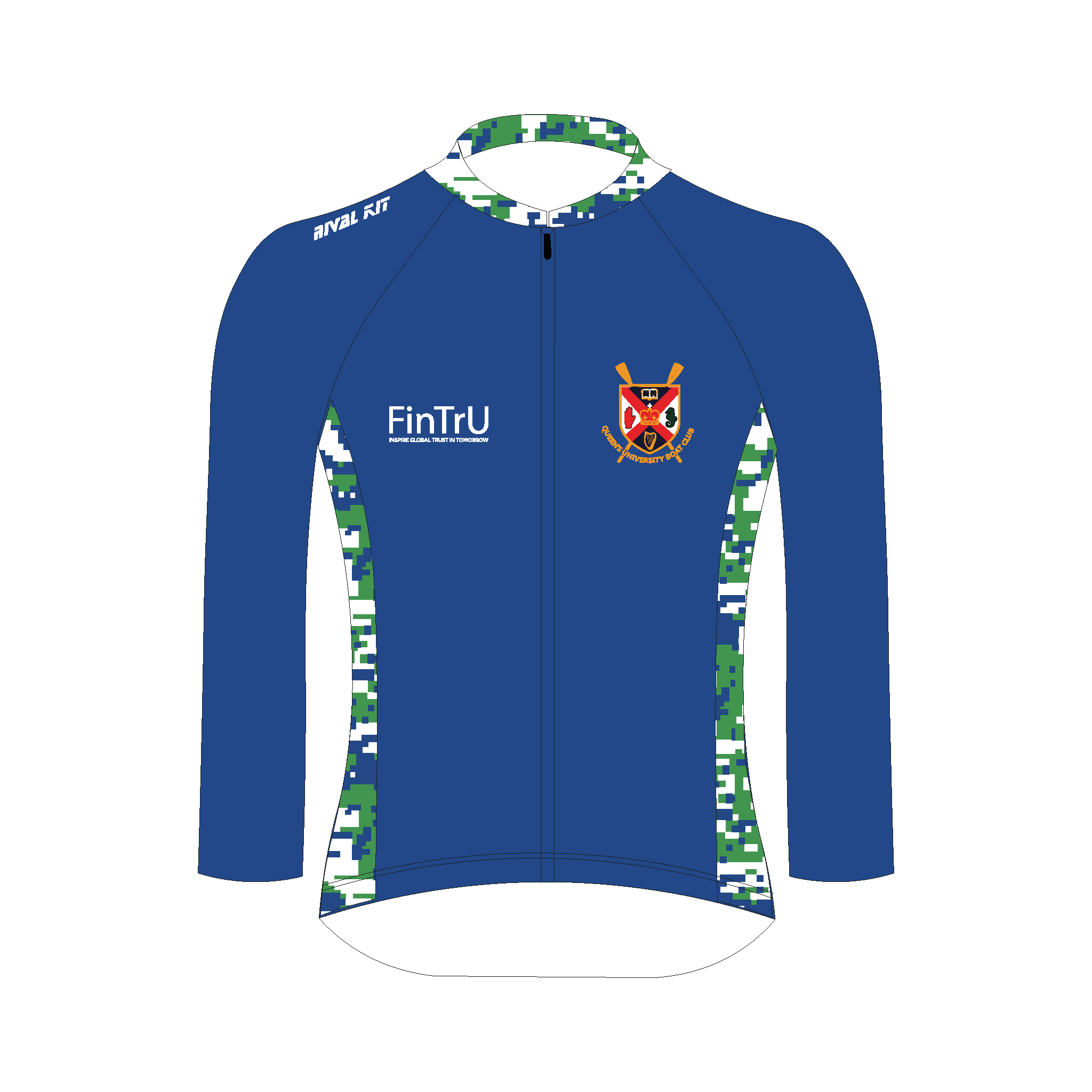 Queen's University Belfast Men's Boat Club Long Sleeve Cycling Jersey