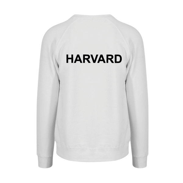 Harvard Men's Lightweight Crew White Sweatshirt