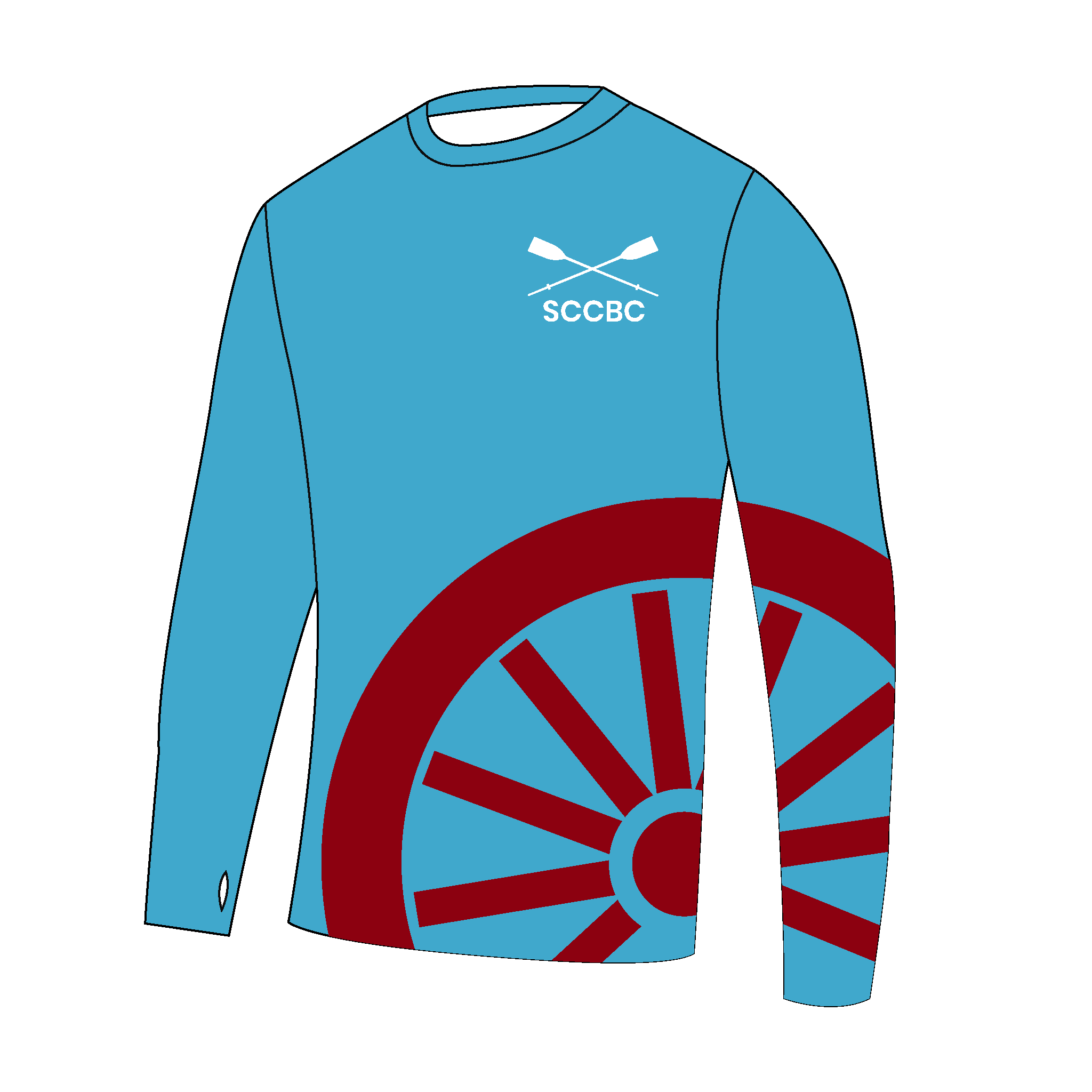 St Catherine's College BC Bespoke Long Sleeve Gym T-Shirt