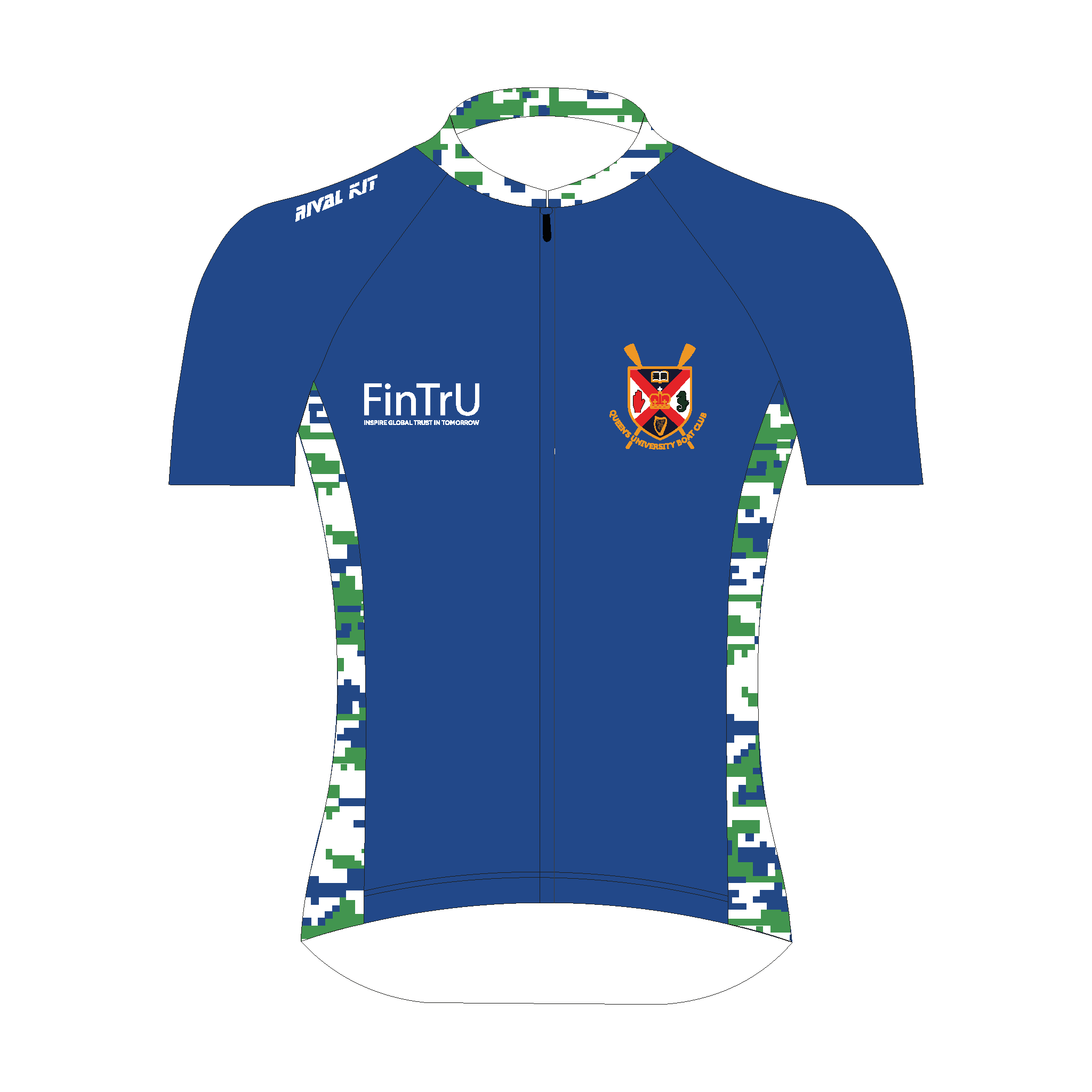 Queen's University Belfast Men's Boat Club Short Sleeve Cycling Jersey