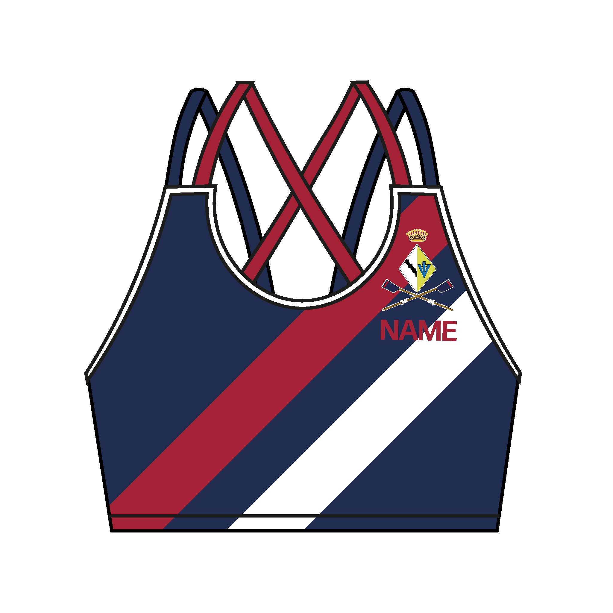 Sidney Sussex College BC Strappy Sports Bra