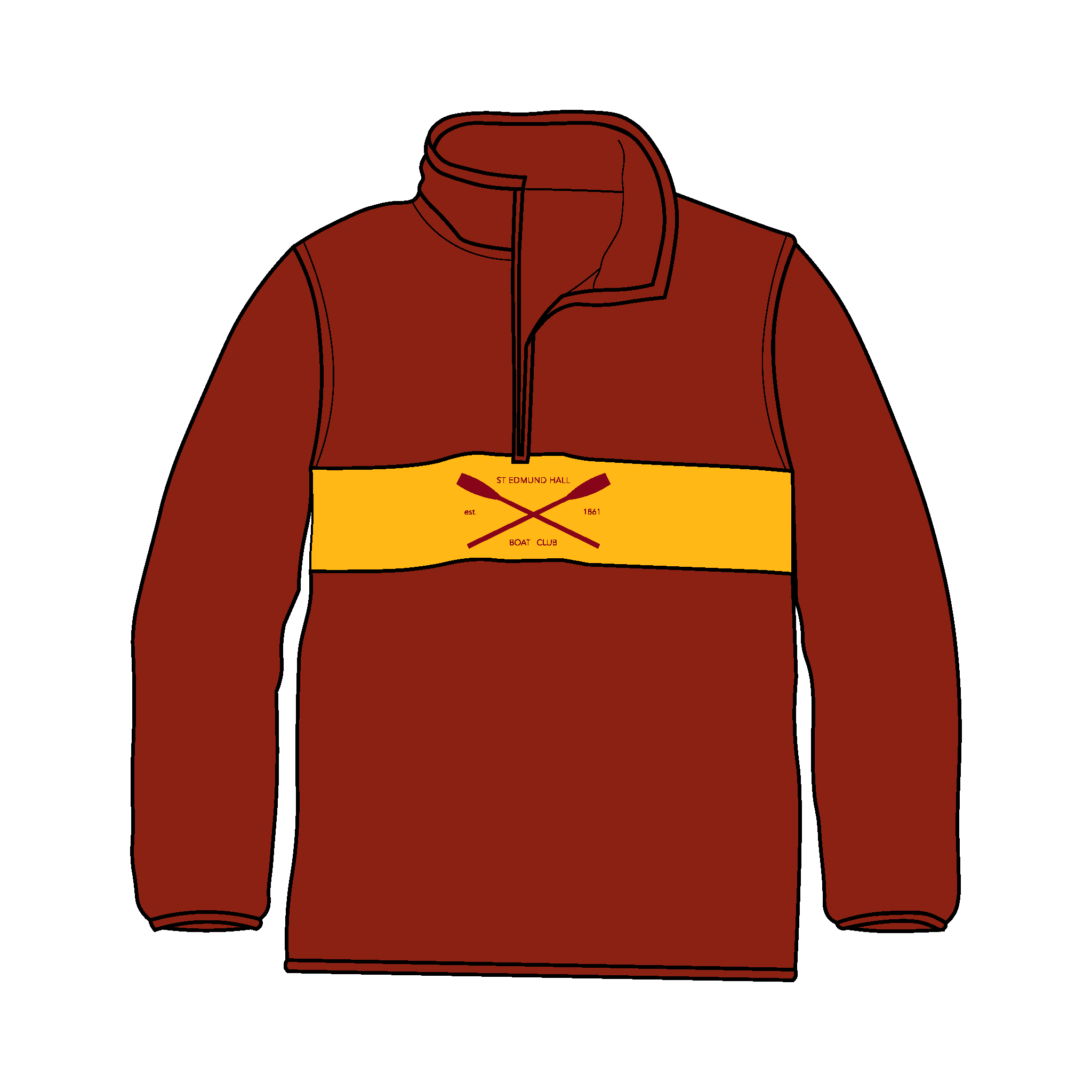 St Edmund Hall BC Cotton Q-Zip