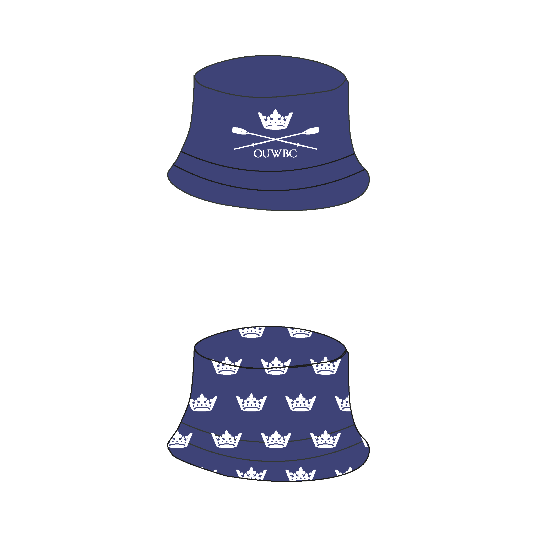Oxford University Women's Boat Club Reversible Bucket Hat
