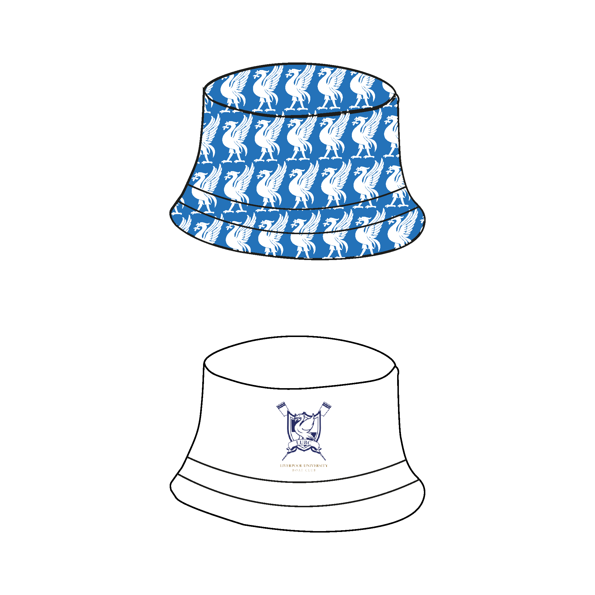 Liverpool University Boat Club Reversible Bucket Hat