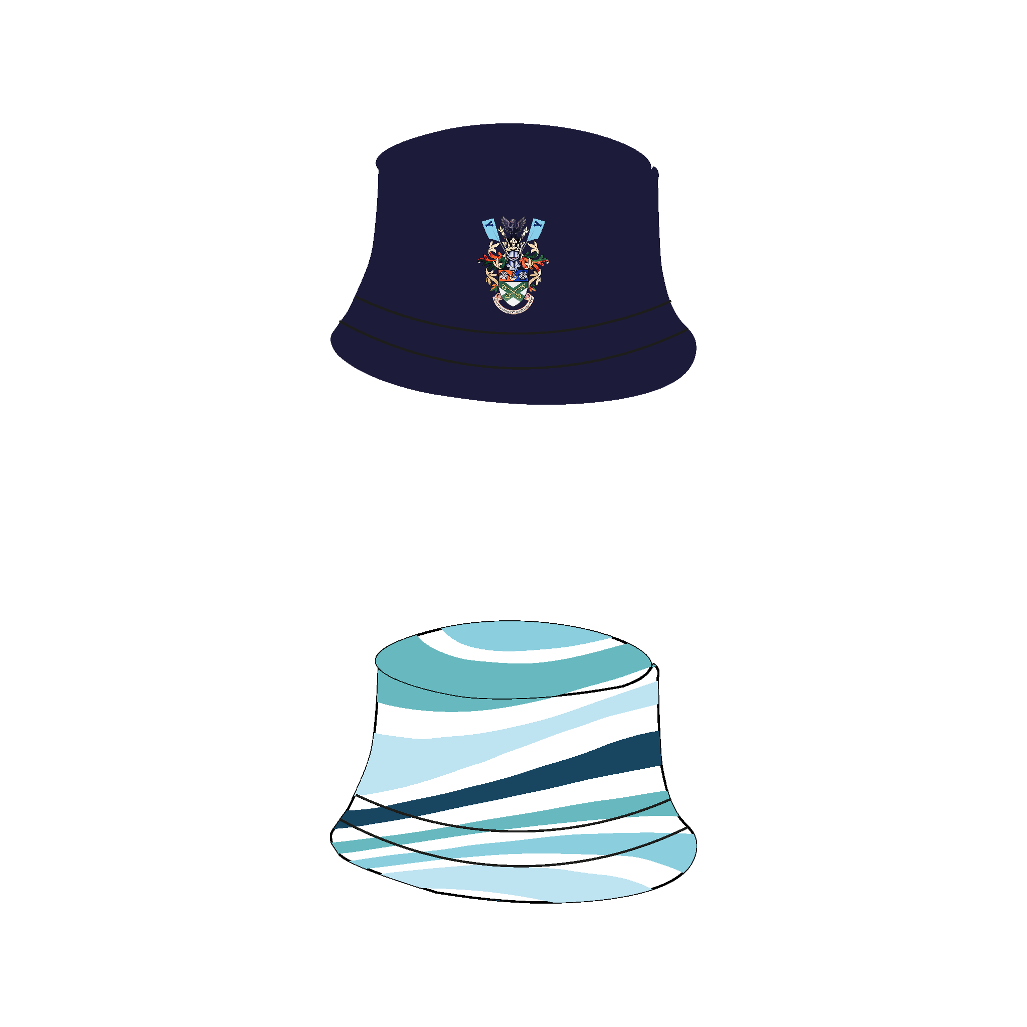 York St John University Boat Club Reversible Bucket Hat