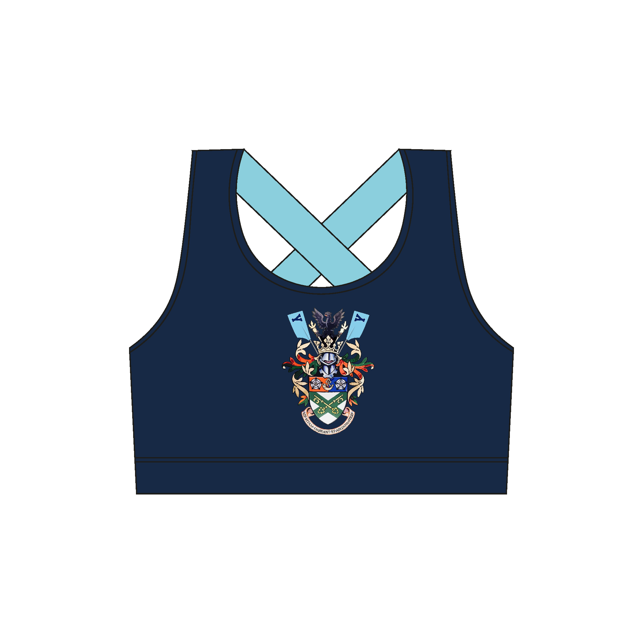 York St John University Boat Club Strappy Sports Bra