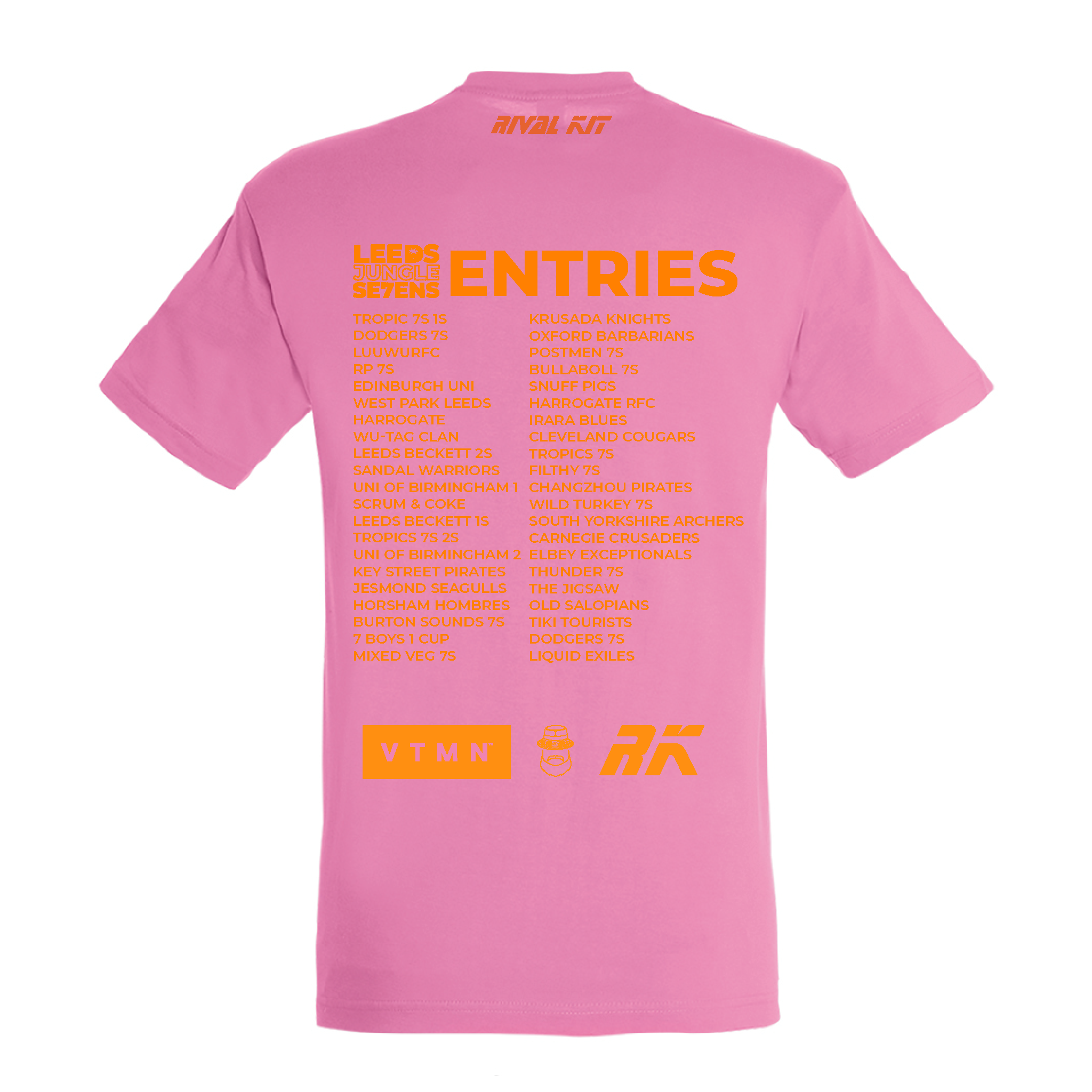 Leeds Jungle 7s Event T-Shirt Pink