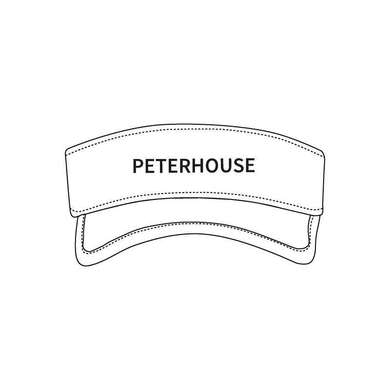Peterhouse Boat Club White Visor