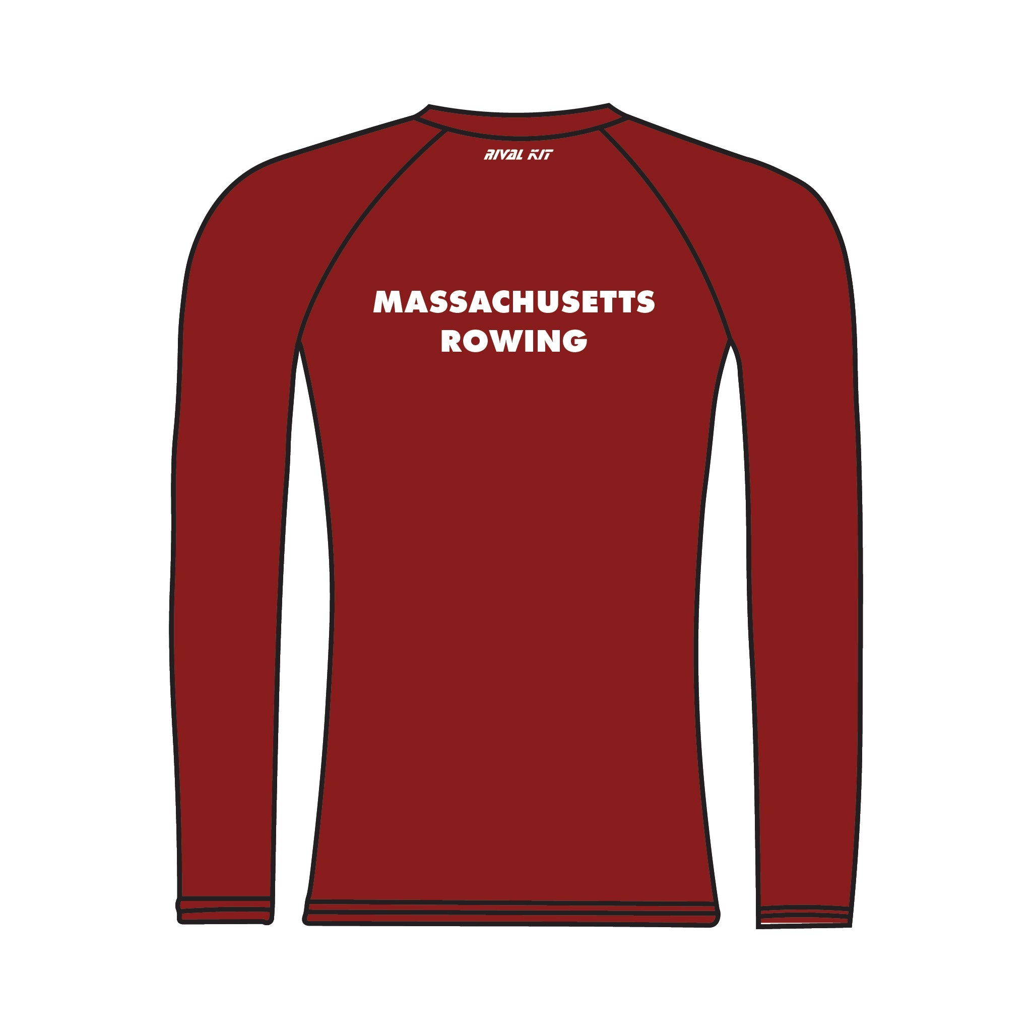 University of Massachusetts Men’s Rowing Long Sleeve Base Layer 1