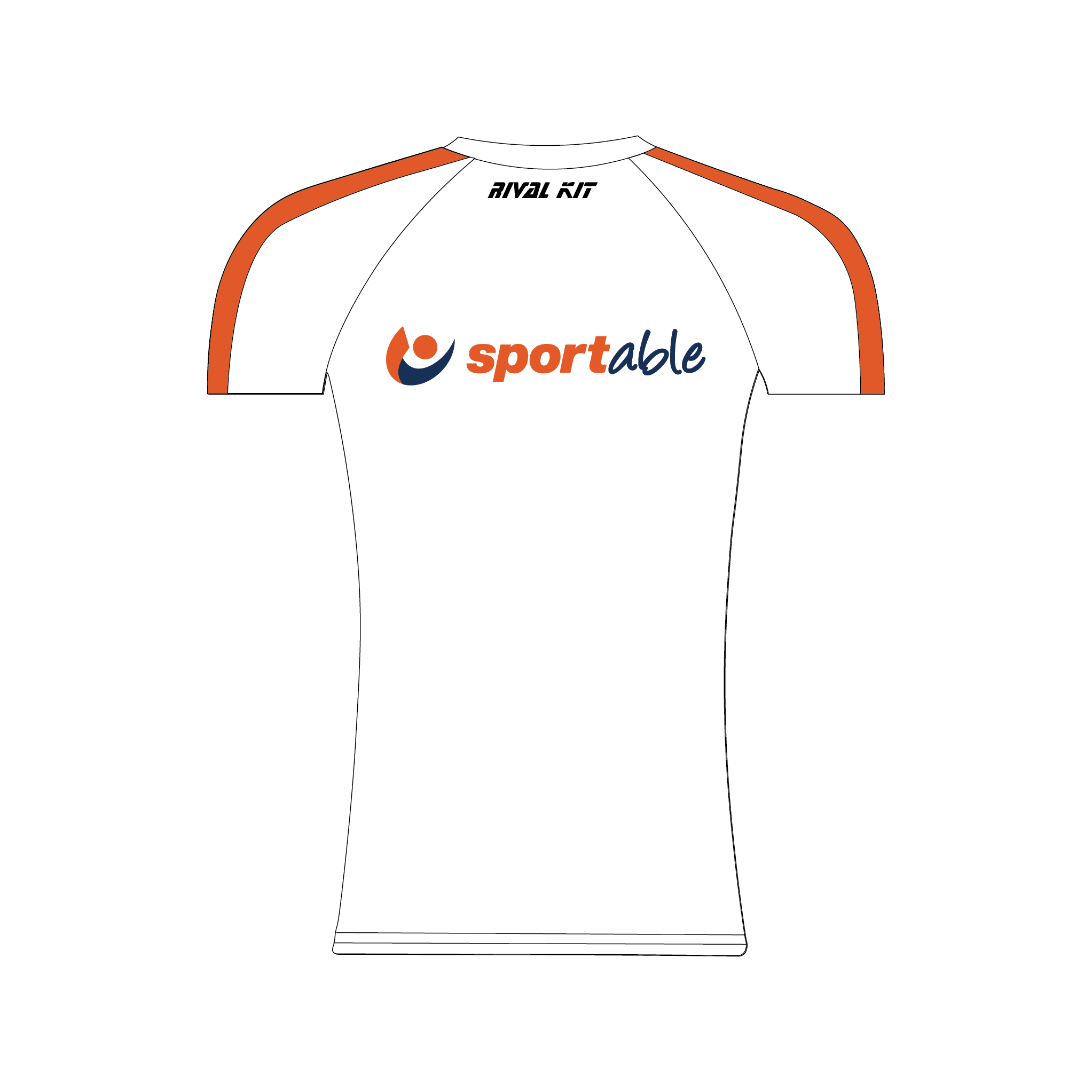 Sportable White Short Sleeve Base-Layer