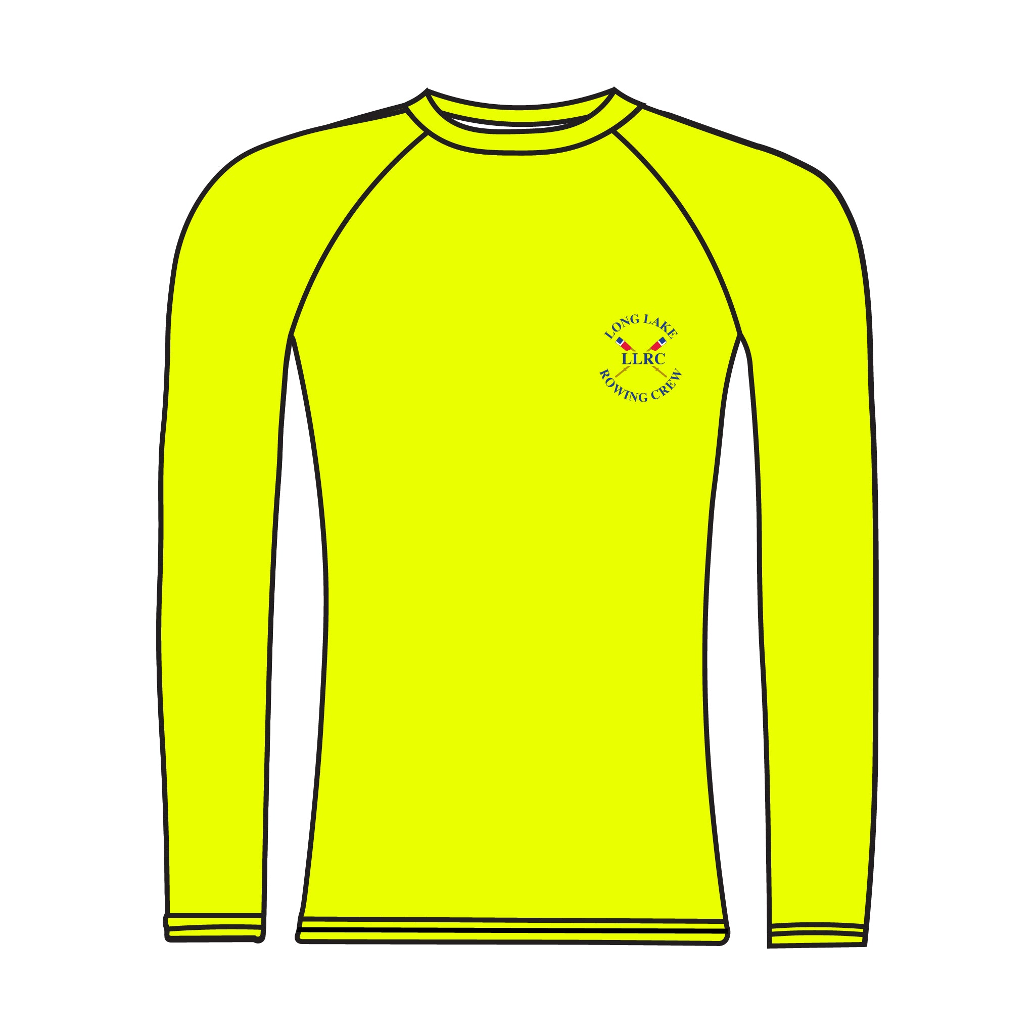 Long Lake Rowing Crew Hi-Vis Long Sleeve Base Layer