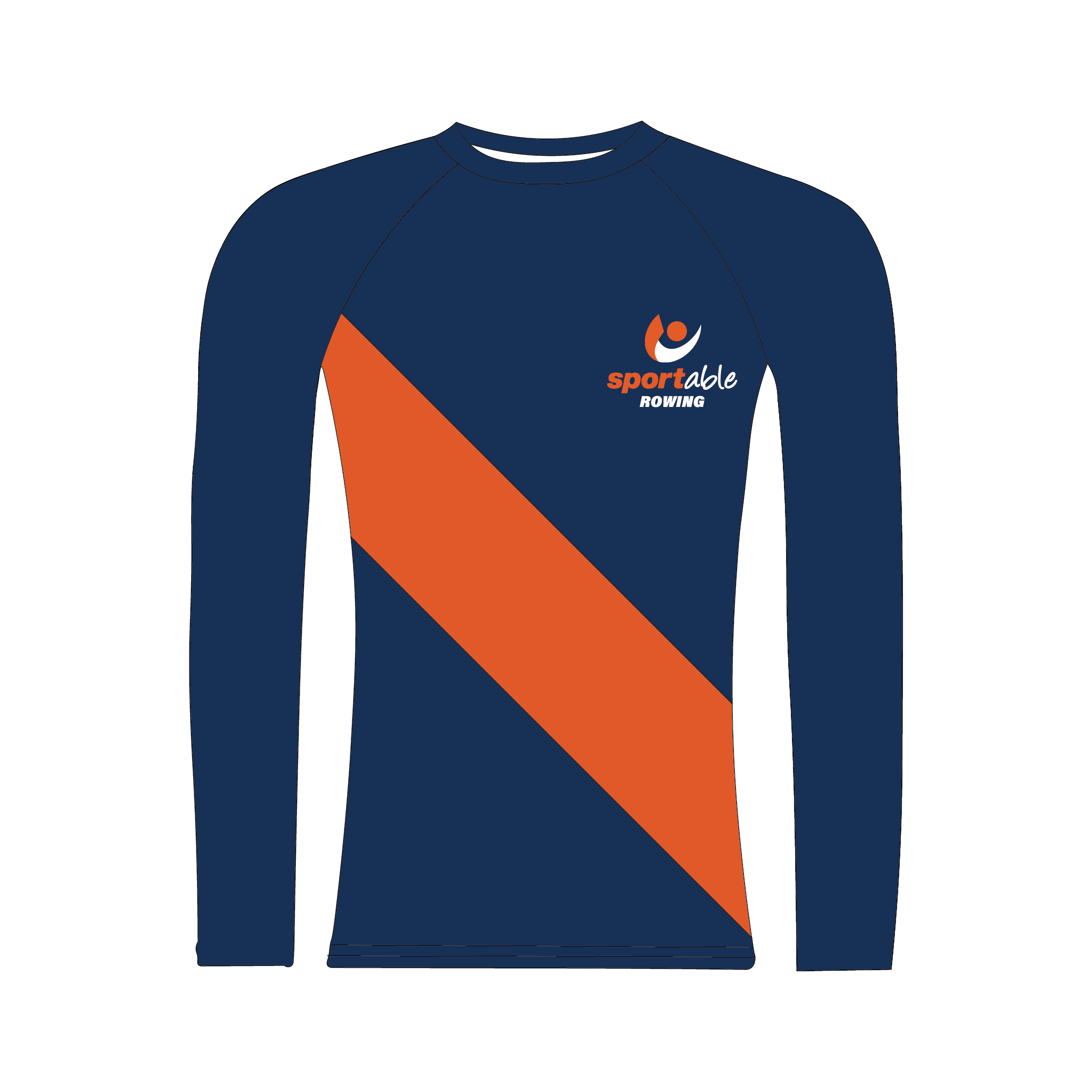 Sportable Navy Long Sleeve Base Layer