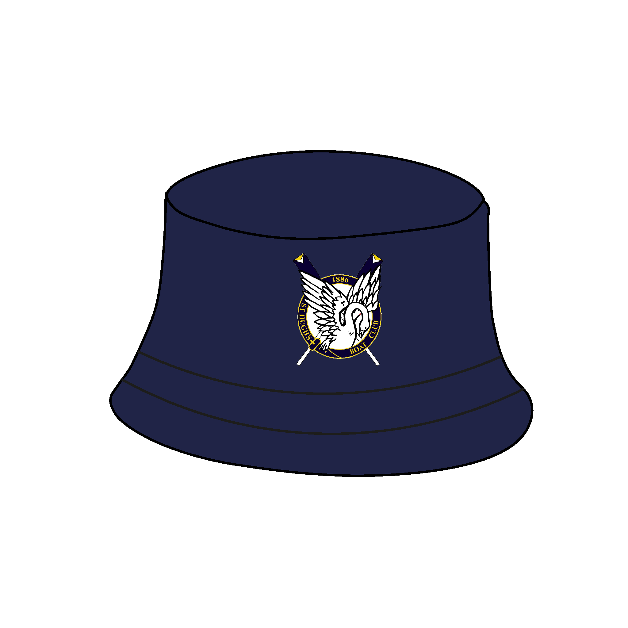 St Hugh's Boat Club Reversible Bucket Hat