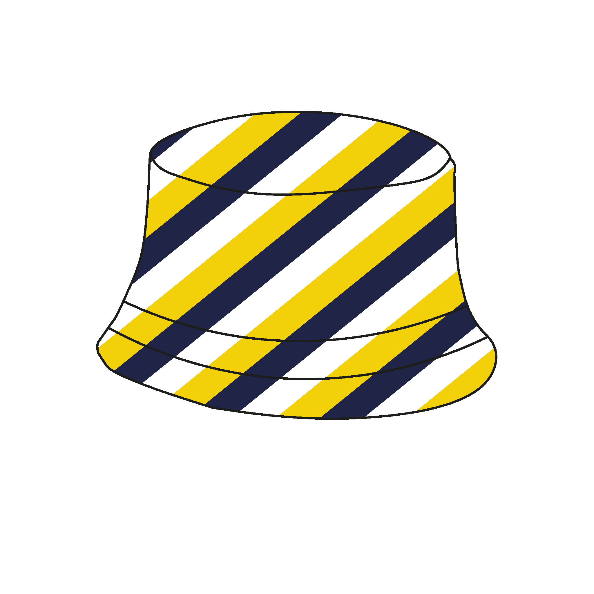 St Hugh's Boat Club Reversible Bucket Hat