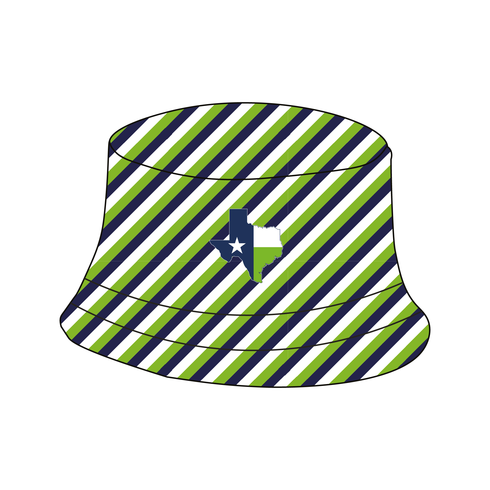 White Rock Rowing Reversible Bucket Hat
