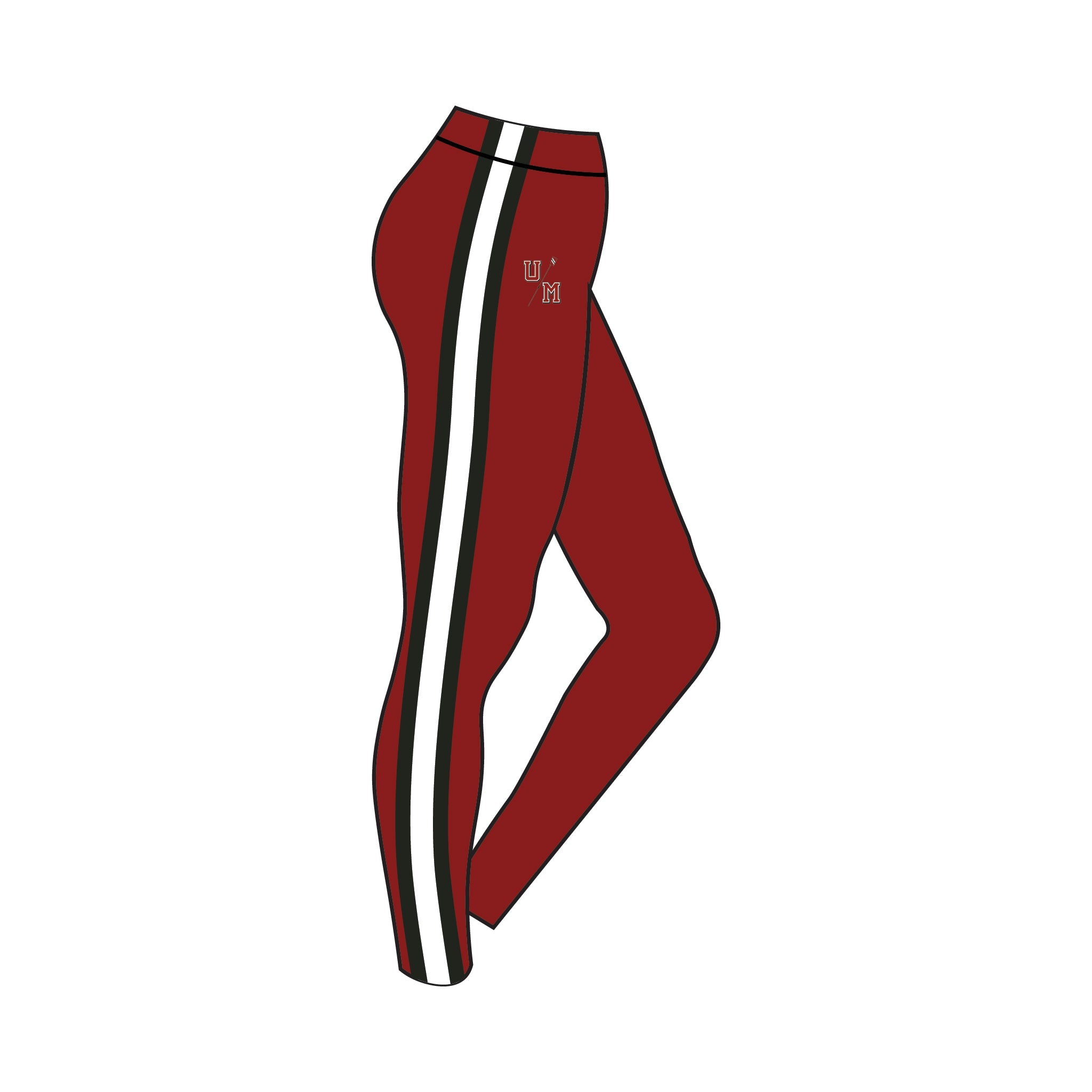University of Massachusetts Men's Rowing Leggings 2